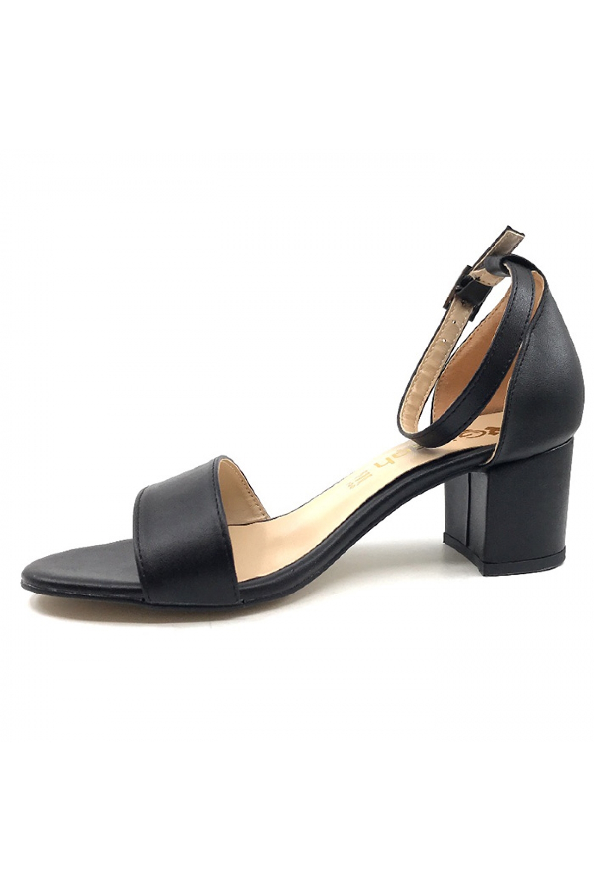 Ayakkabımood Gizzah Siyah 5Cm Bayan Tek Bant Topuklu Ayakkabı - Görsel 4
