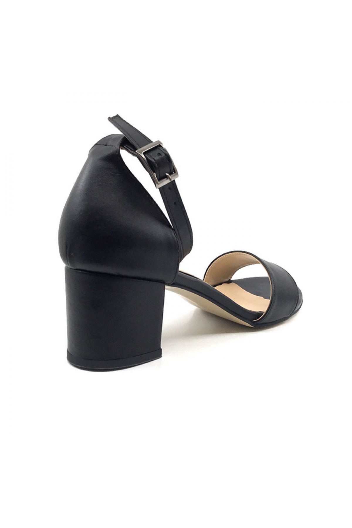 Ayakkabımood Gizzah Siyah 5Cm Bayan Tek Bant Topuklu Ayakkabı - Görsel 5