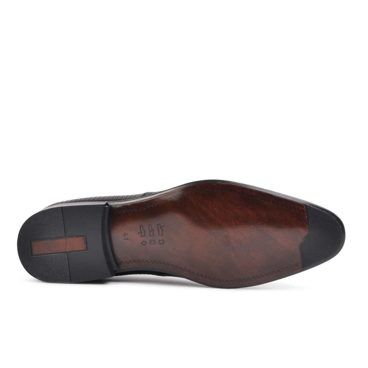 Flo 2592 Siyah Rugan Erkek Hakiki Deri Klasik Ayakkabı. 1