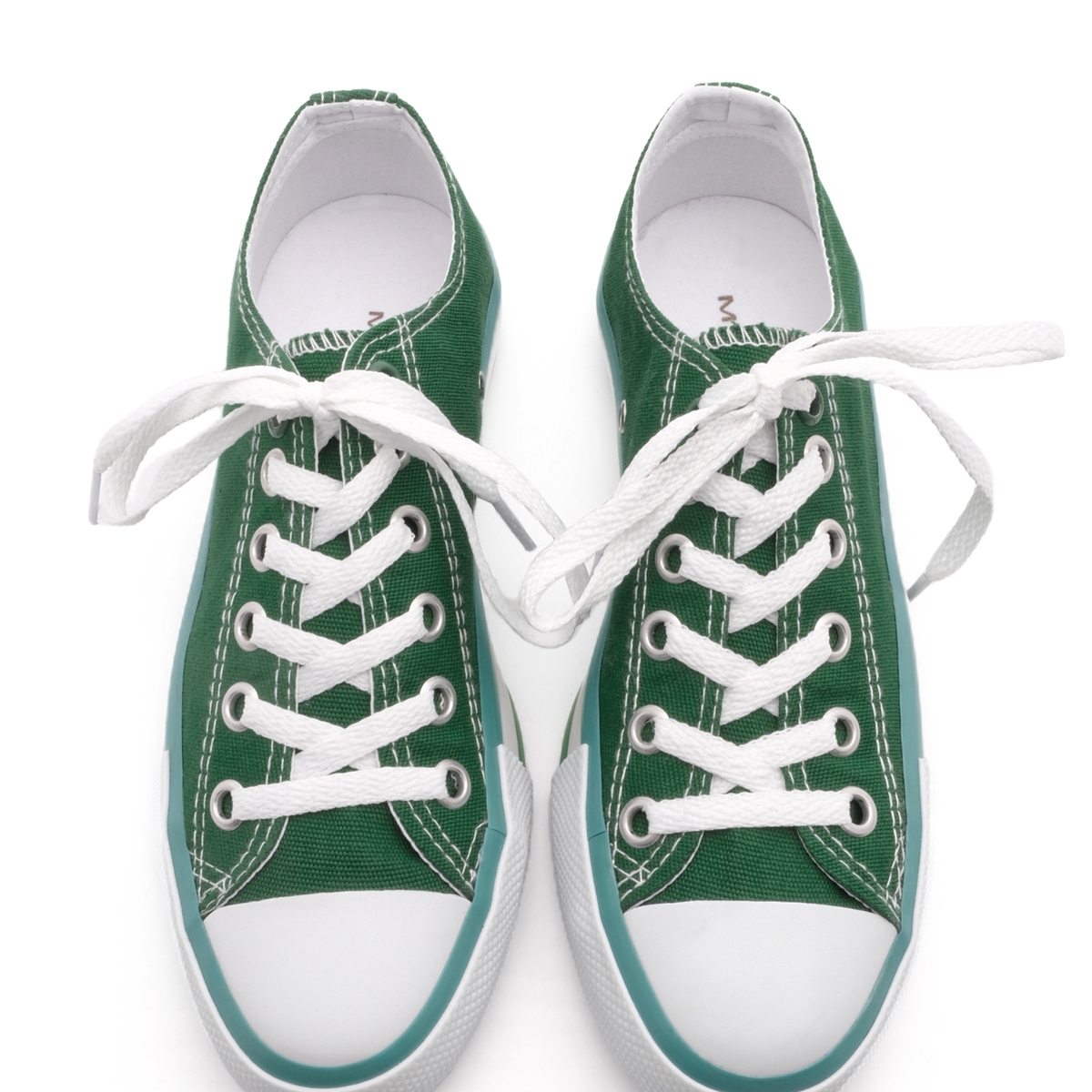 Flo Kadın Sneaker Keten Kumaş Bağcıklı Spor Ayakkabı Hesna Yeşil. 4