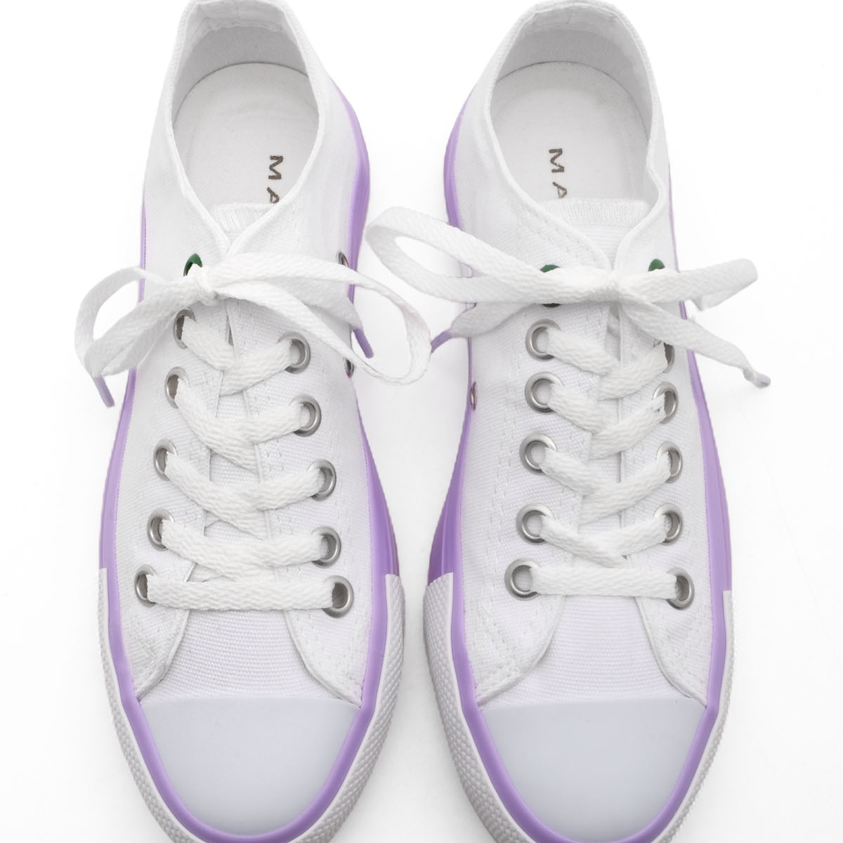 Flo Kadın Sneaker Keten Kumaş Bağcıklı Spor Ayakkabı Hesna Beyaz. 6