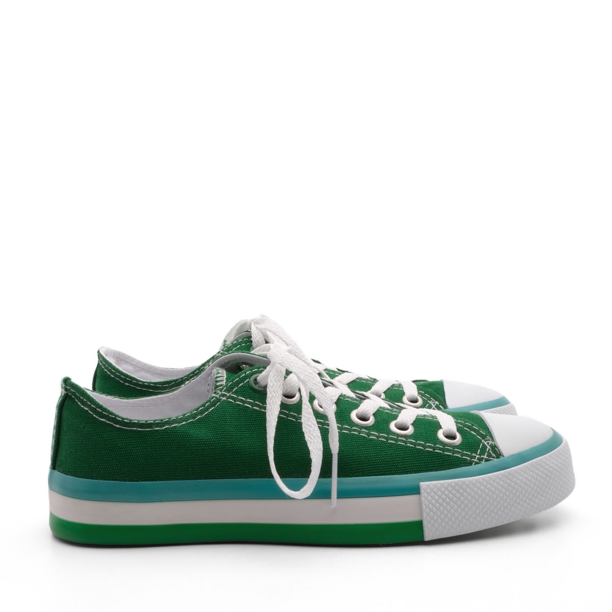 Flo Kadın Sneaker Keten Kumaş Bağcıklı Spor Ayakkabı Hesna Yeşil. 7