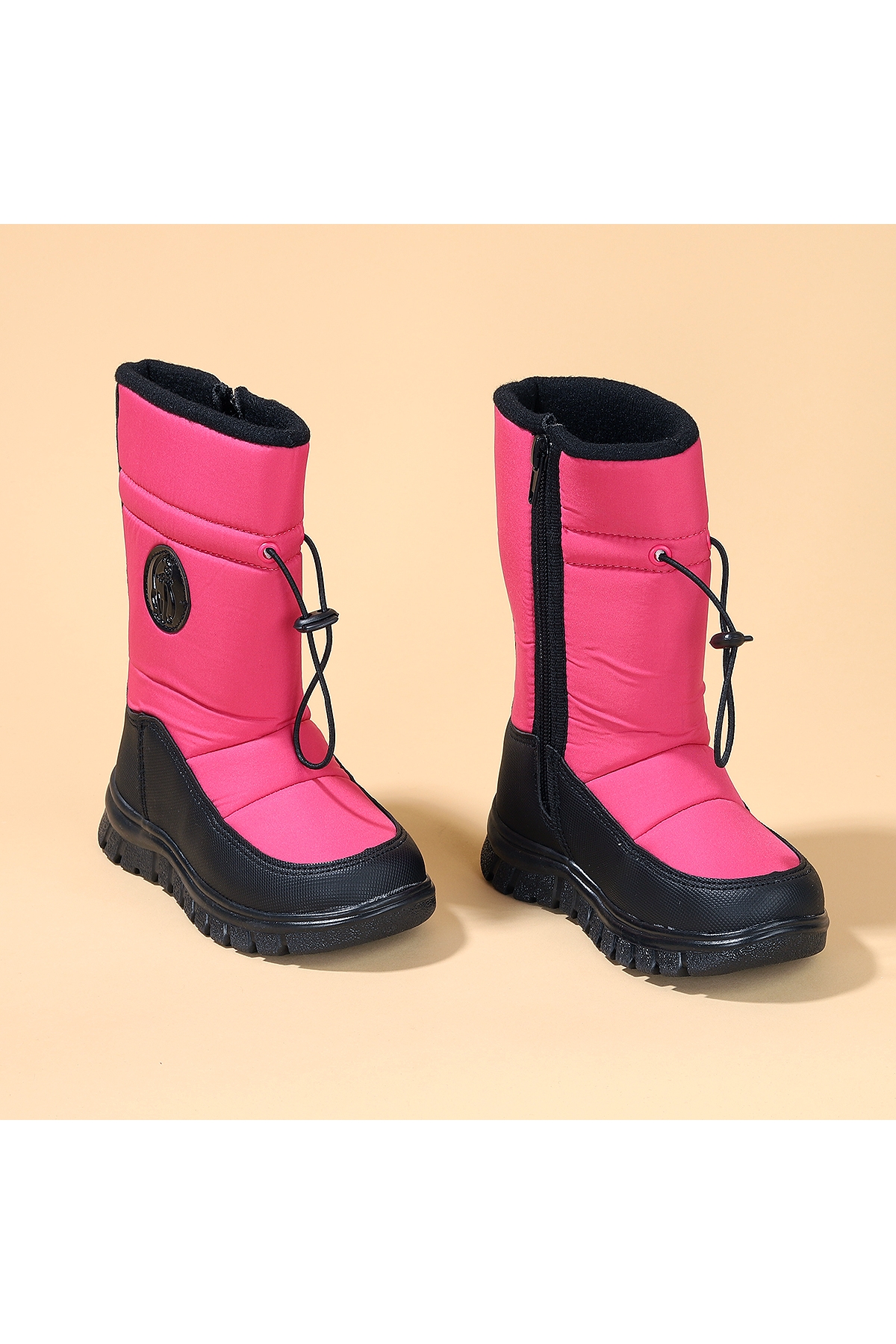 Nuh Fermuarlı Kız Çocuk Kar Botu Ayakkabı Fuşya - Görsel 4