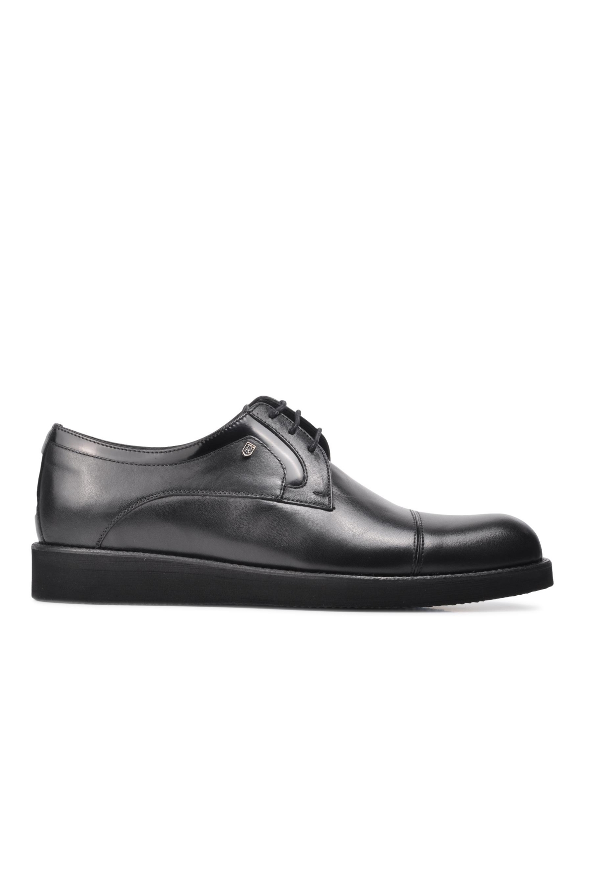 03101 Siyah Hakiki Deri Erkek Comfort Ayakkabı - Görsel 2