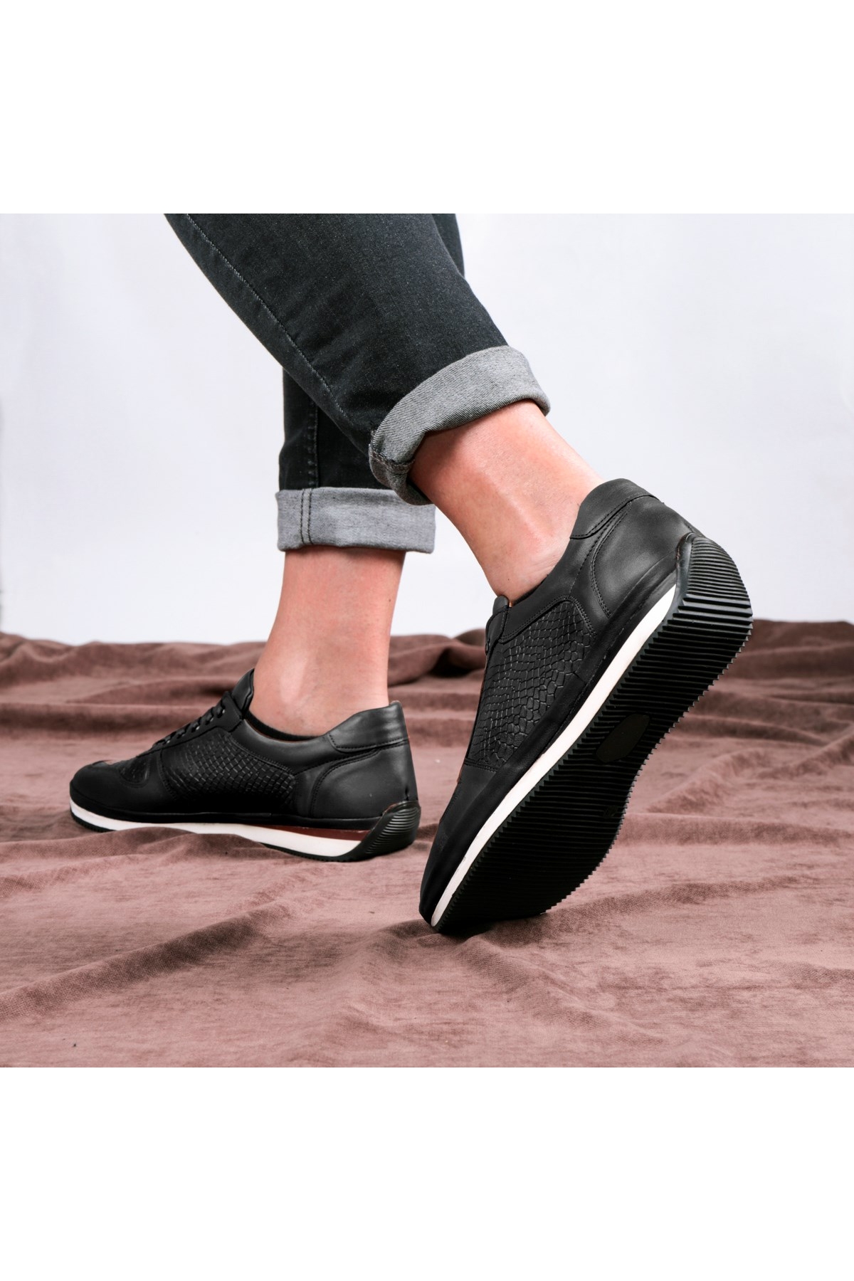 Ageo Hakiki Deri Erkek Günlük Ayakkabı - Görsel 6