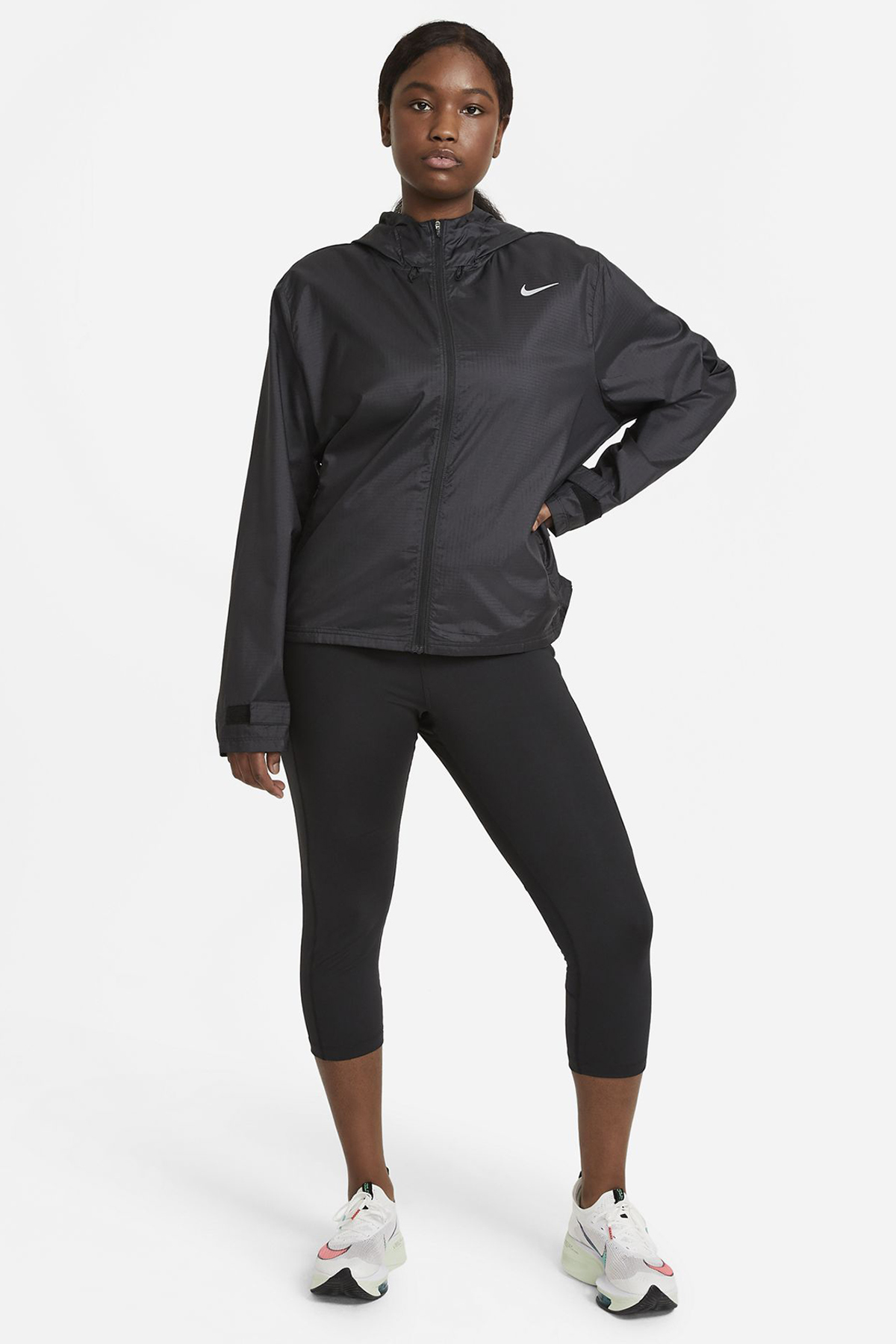 Nike Dri-Fit Fast Crop Kadın Siyah Koşu Tayt CZ9238-010