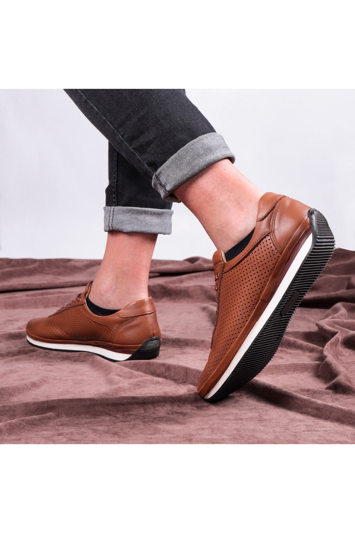 Pointed Hakiki Deri Erkek Günlük Ayakkabı - Görsel 3