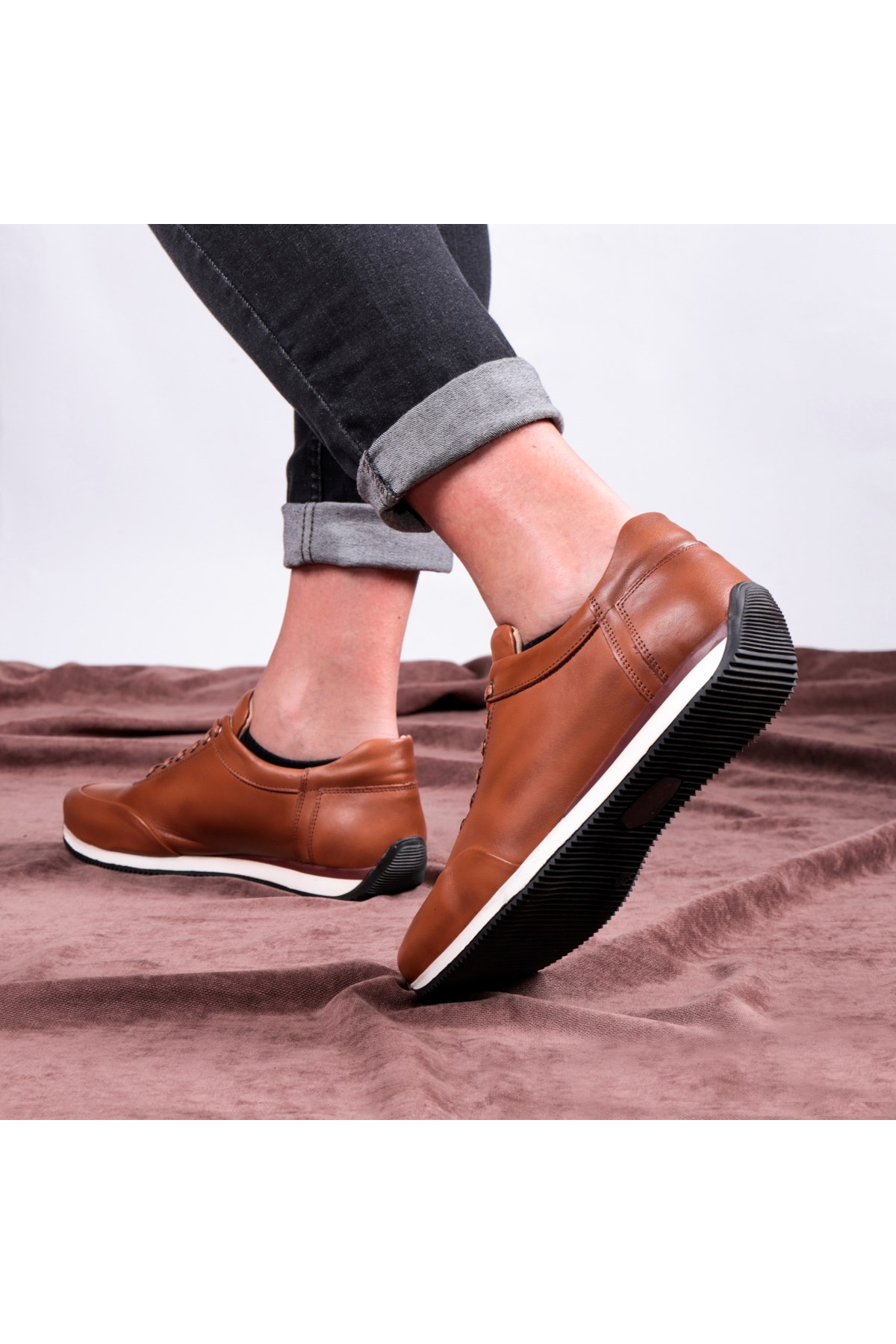 Comfy Hakiki Deri Erkek Günlük Ayakkabı, Casual Ayakkabı, %100 Deri Ayakkabı, 4 Mevsim - Görsel 3