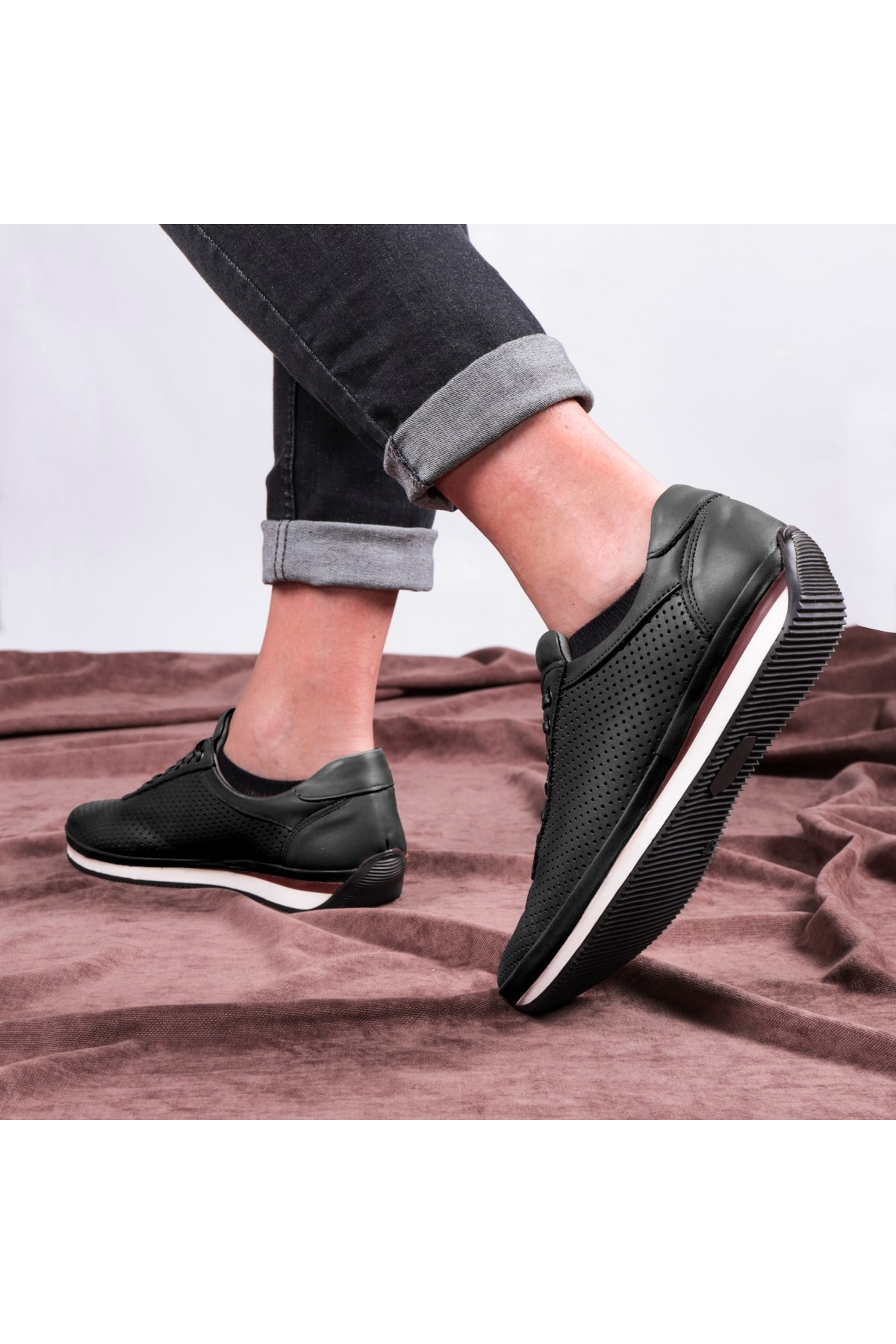 Pointed Hakiki Deri Erkek Günlük Ayakkabı - Görsel 3