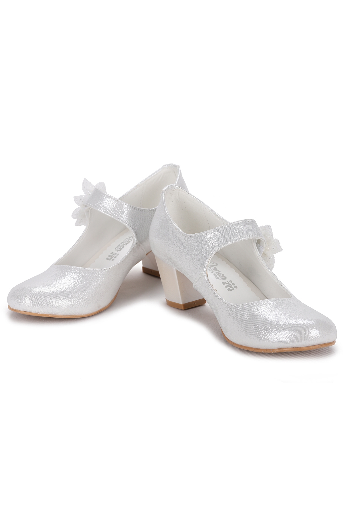 Angelina Günlük Kız Çocuk 4 Cm Topuklu Abiye Ayakkabı Sedef - Görsel 3