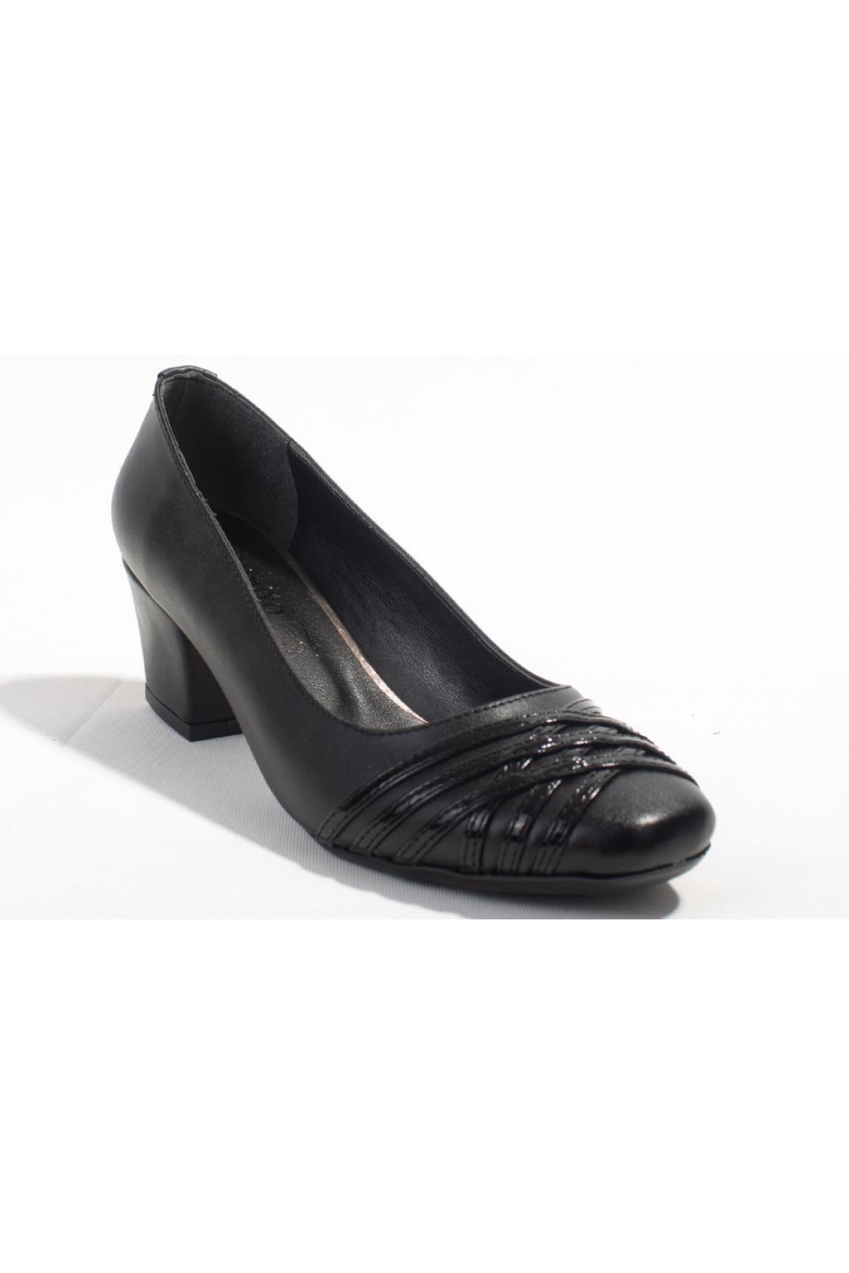 DZA07-7268641 Siyah Klasik Topuklu Kadın Ayakkabı - Görsel 2