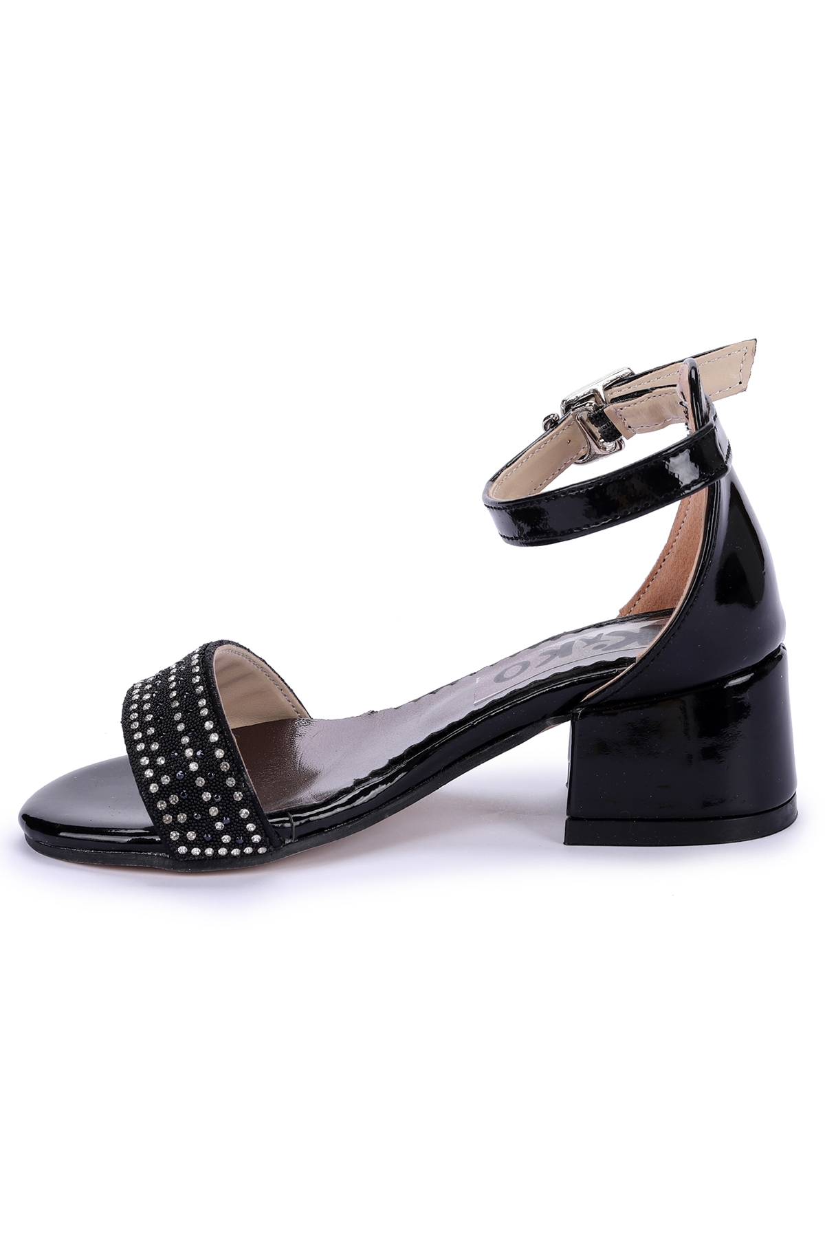 Ellinor Günlük Kız Çocuk 4 Cm Topuklu Abiye Ayakkabı Siyah - Görsel 6