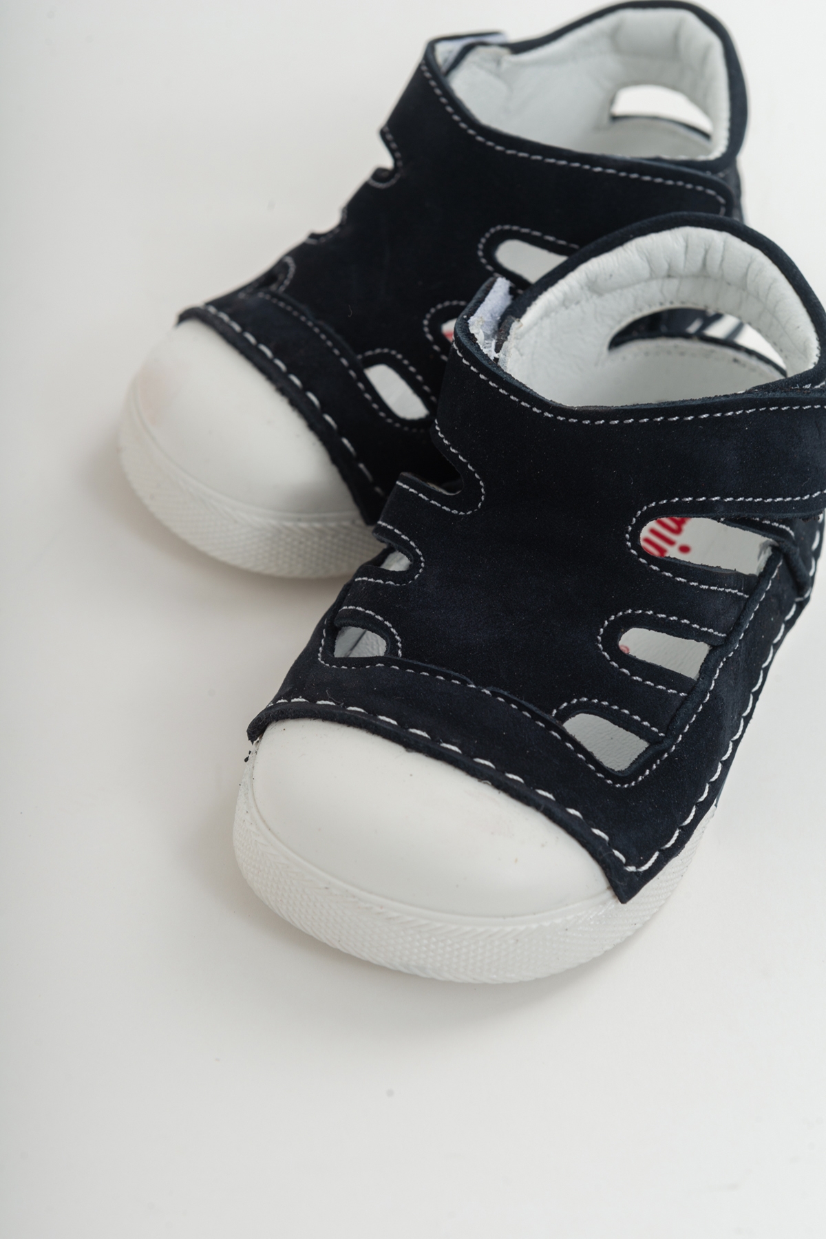 Minipicco Unısex Lacivert Deri Ortopedik Destekli İlk Adım Ayakkabı - Görsel 3