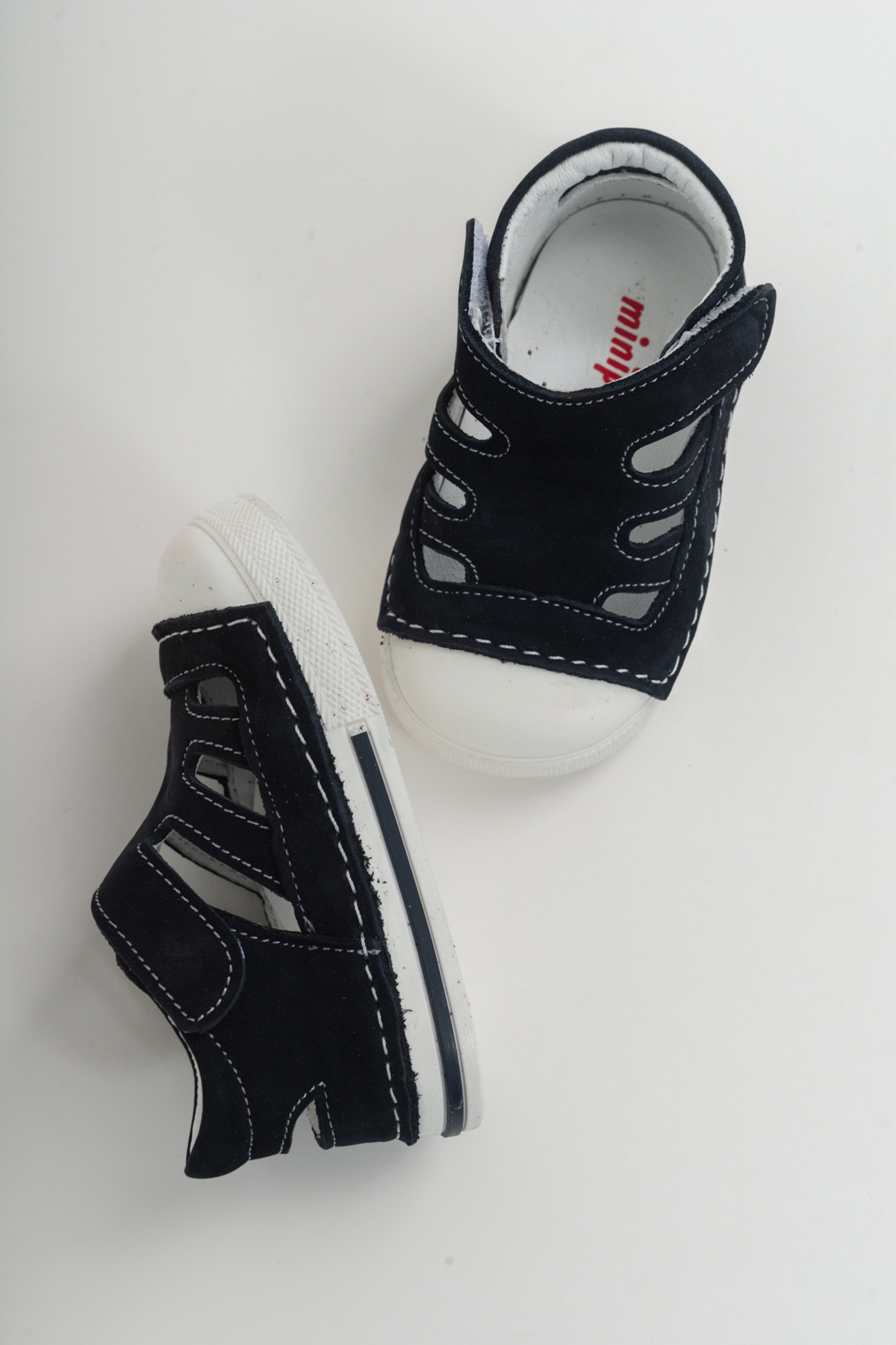 Minipicco Unısex Lacivert Deri Ortopedik Destekli İlk Adım Ayakkabı - Görsel 5