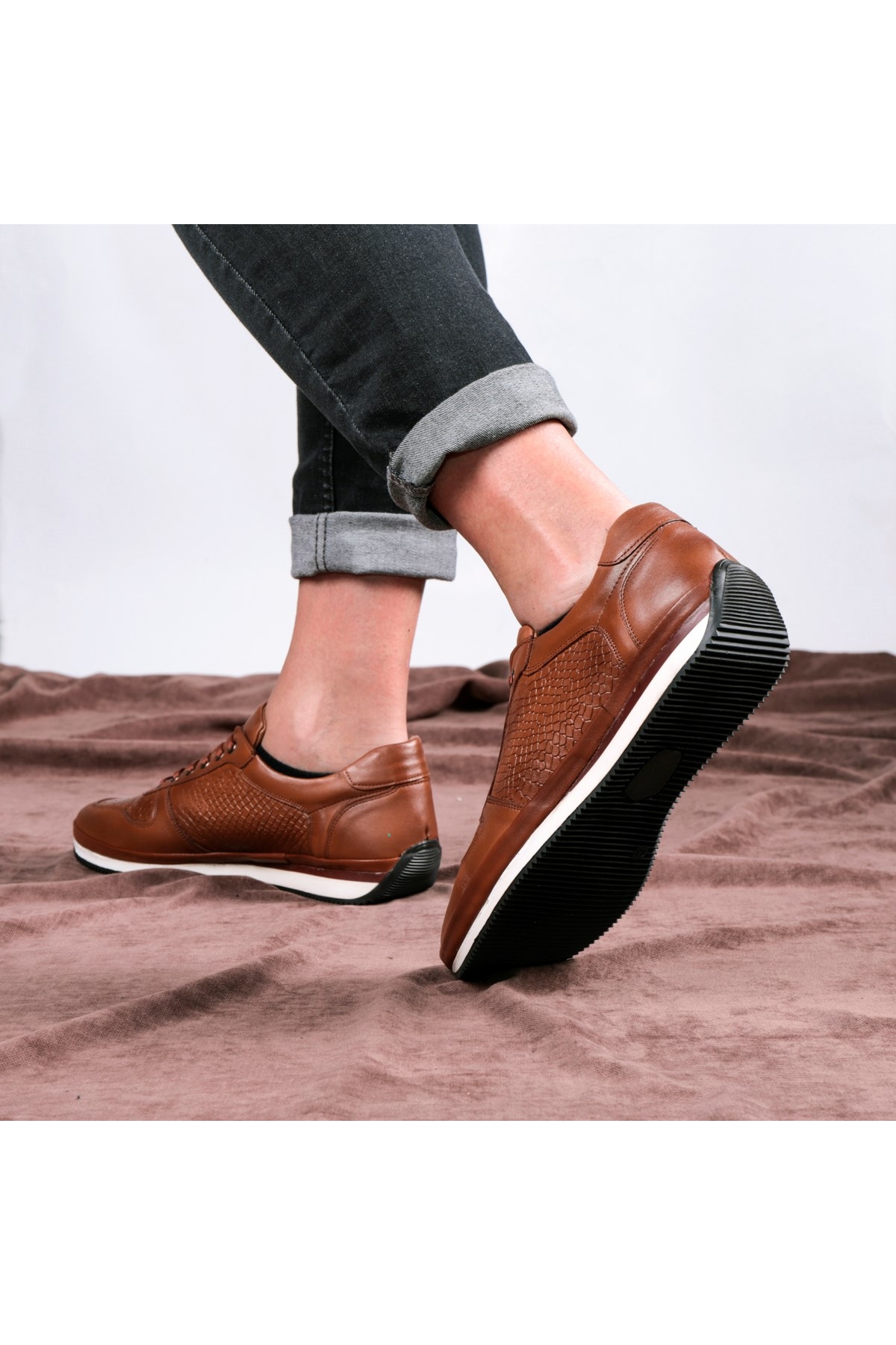 Ageo Hakiki Deri Erkek Günlük Ayakkabı - Görsel 3