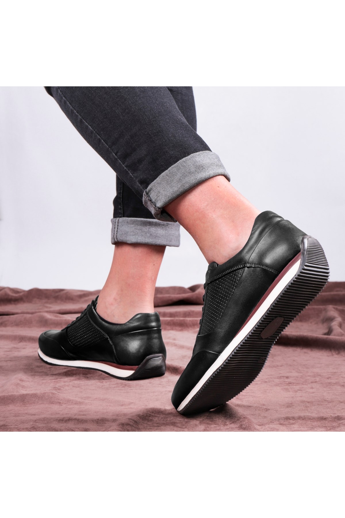 Ducavelli Showy Hakiki Deri Erkek Günlük Ayakkabı, Casual Ayakkabı, %100 Deri Ayakkabı, 4 Mevsim - Görsel 3