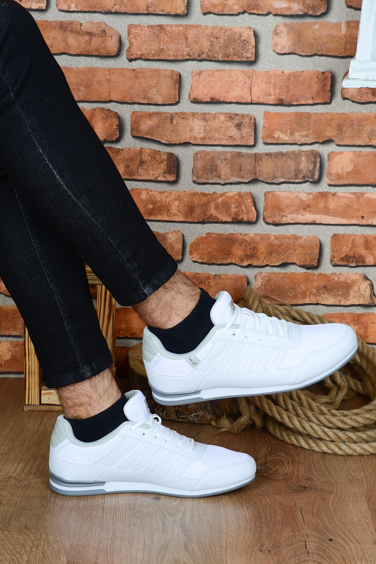 MP 221-2357MR Beyaz Günlük Erkek Casual Spor Ayakkabı - Görsel 3