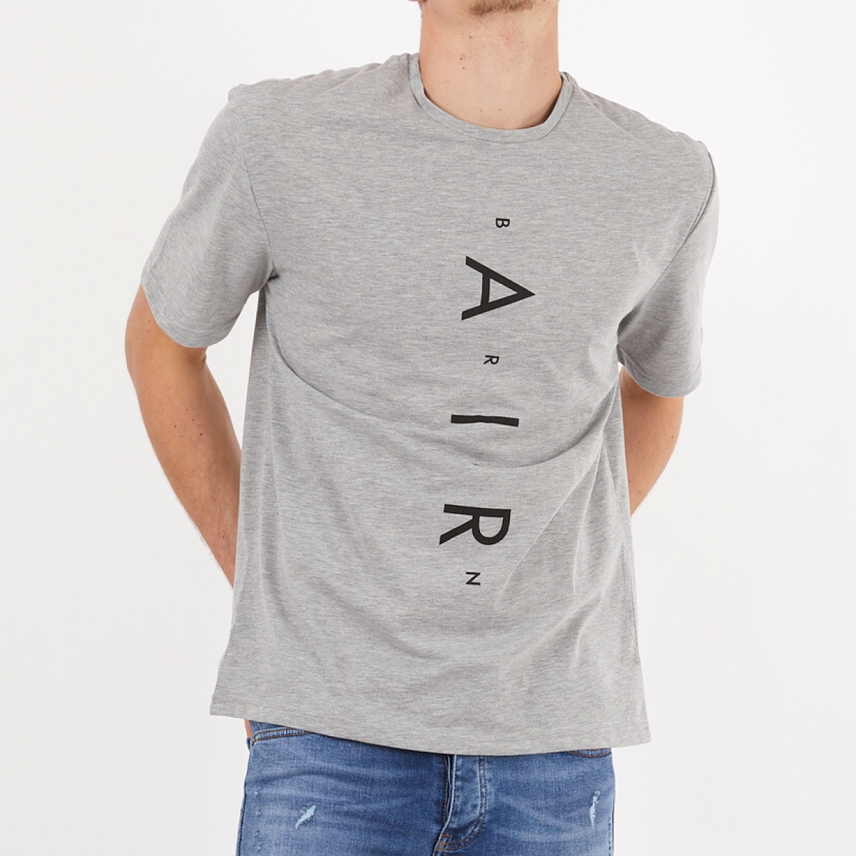 Flo Erkek Basic Oversize Air Baskılı Kısa Kol T-Shirt. 4