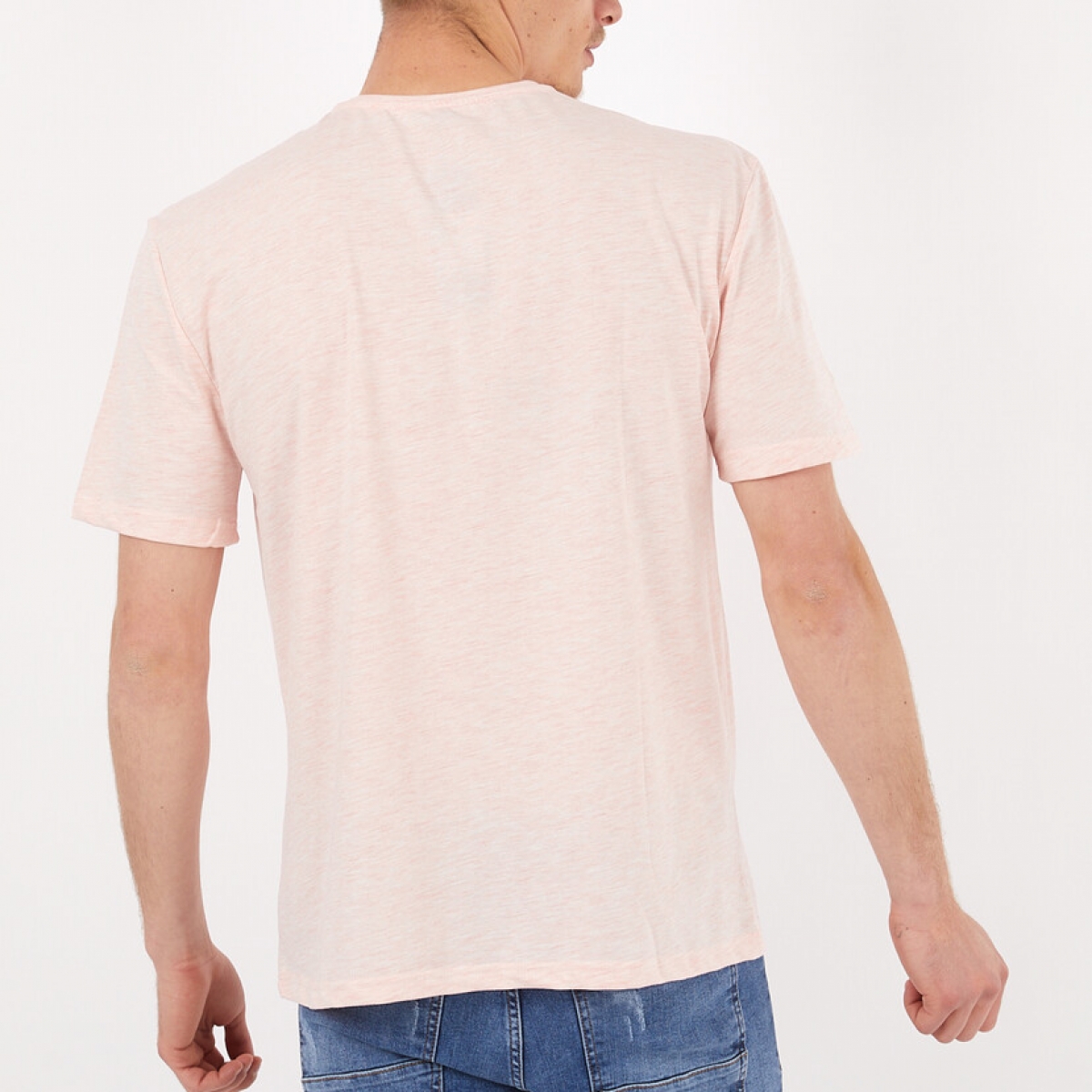 Flo Erkek Basic Oversize Air Baskılı Kısa Kol T-Shirt. 5