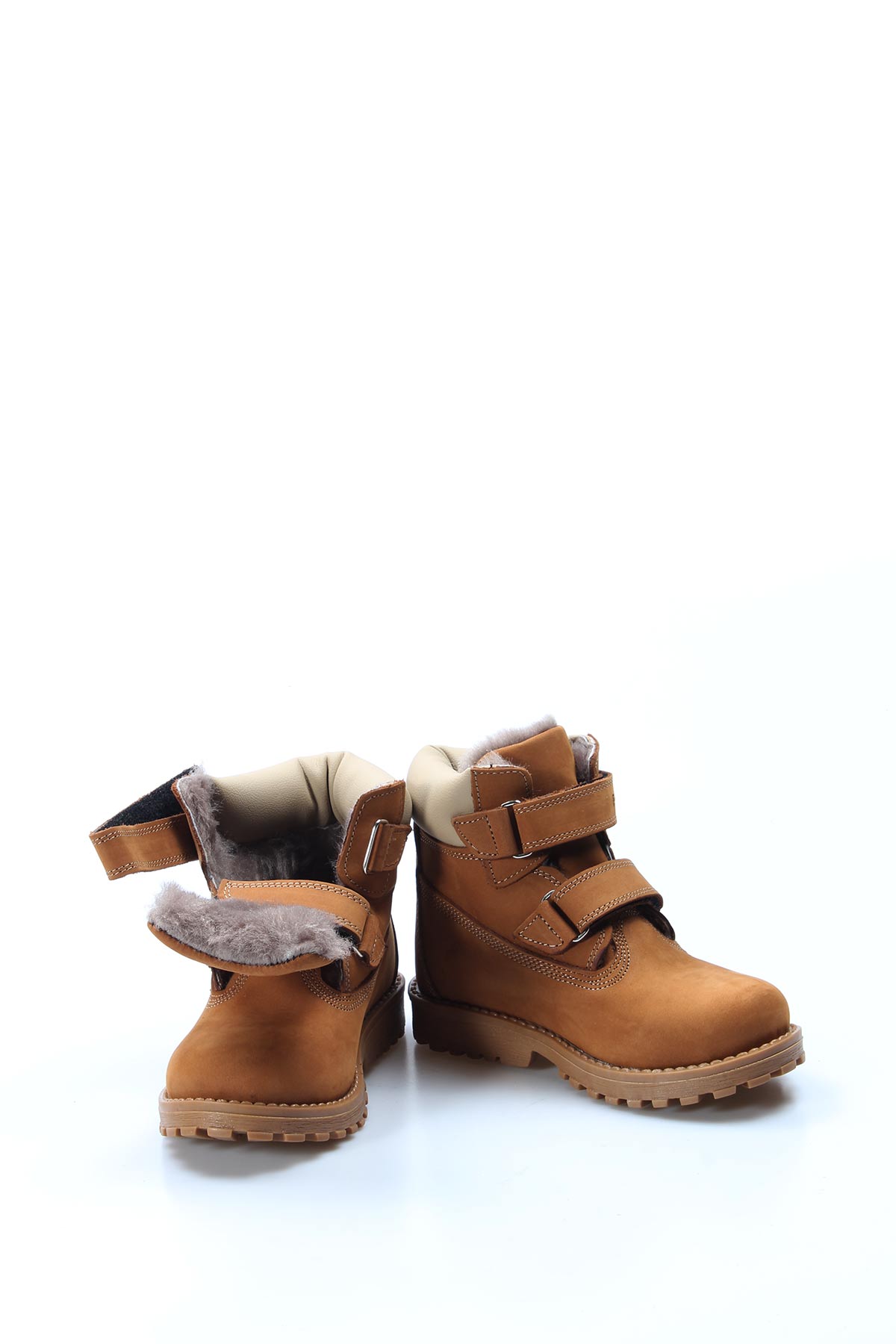 Hakiki Deri Kürklü Unisex Çocuk Worker Bot 006KPA1001 - Görsel 4