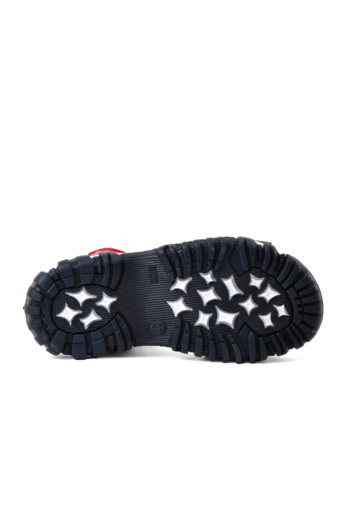 Şr60 Lacivert Beyaz Kırmızı Erkek Çocuk Comfort Sandalet - Görsel 6