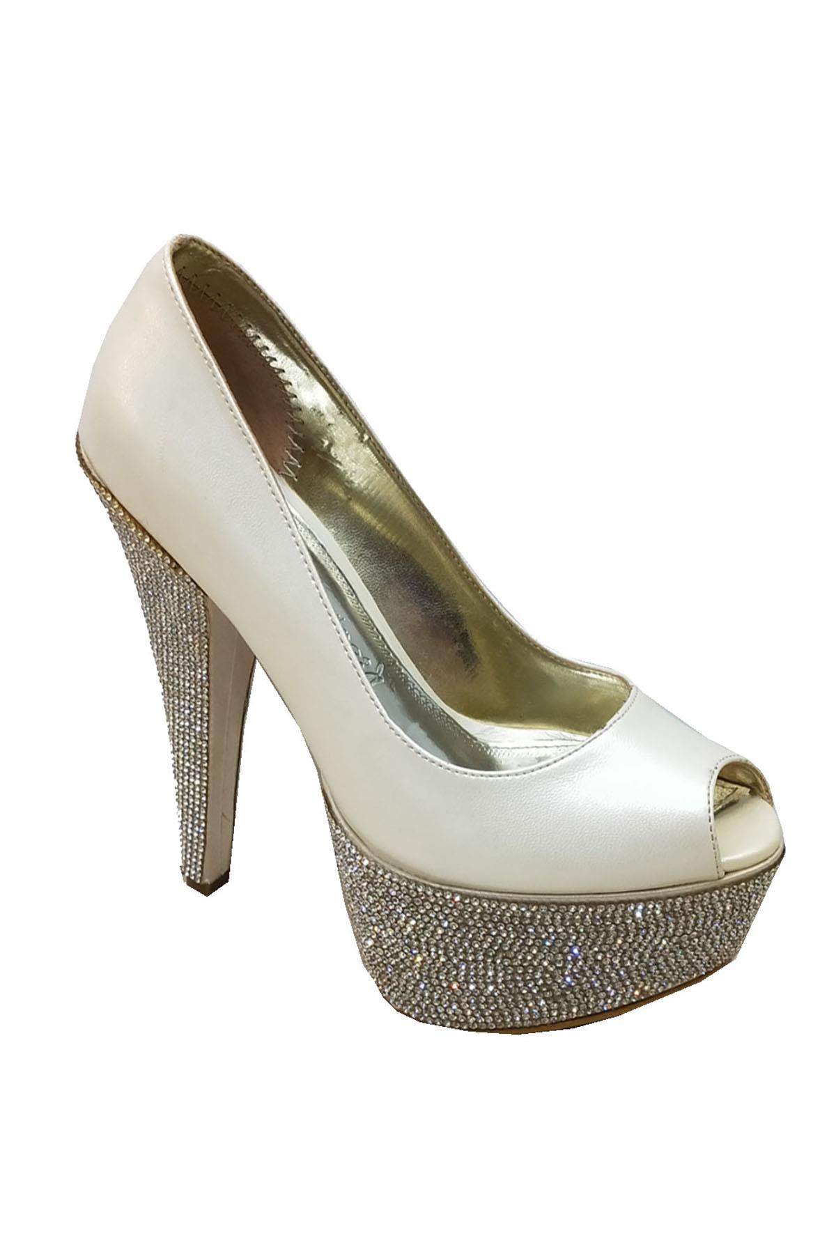 Smilee 4126 Platform Topuklu Kadın Abiye Ayakkabı - Görsel 2