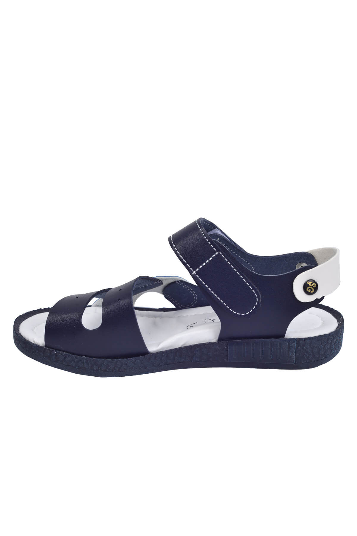 Kiko Şb 2498-07 Erkek Çocuk Sandalet Terlik Siyah-Mavi - Görsel 4