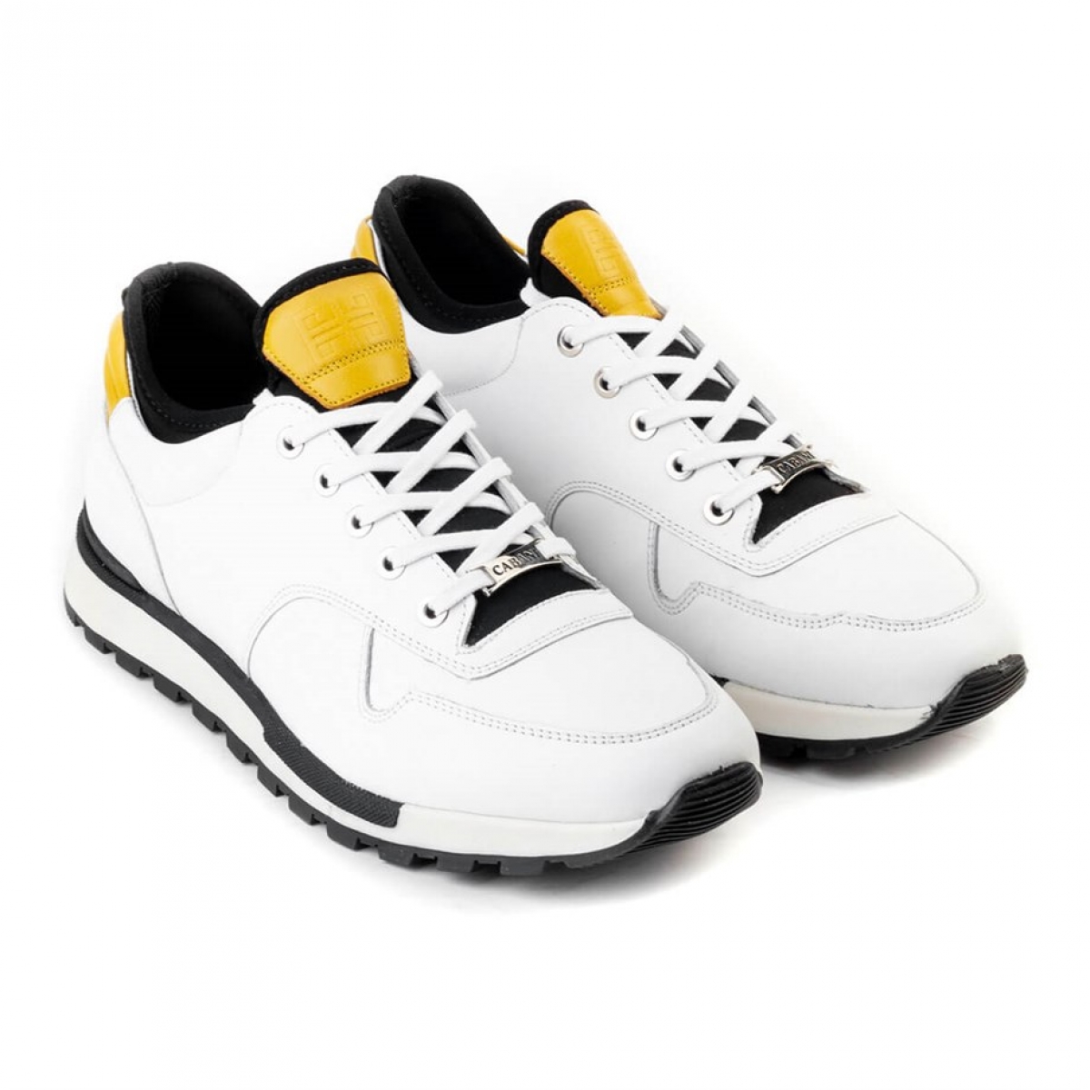 Flo Hakiki Deri Beyaz Bağcıklı Erkek Spor Ayakkabı. 4