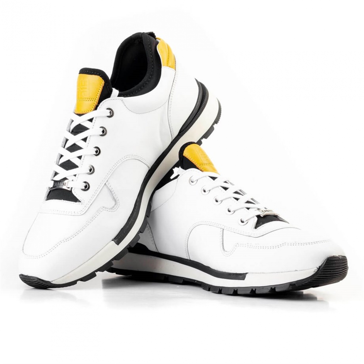 Flo Hakiki Deri Beyaz Bağcıklı Erkek Spor Ayakkabı. 7