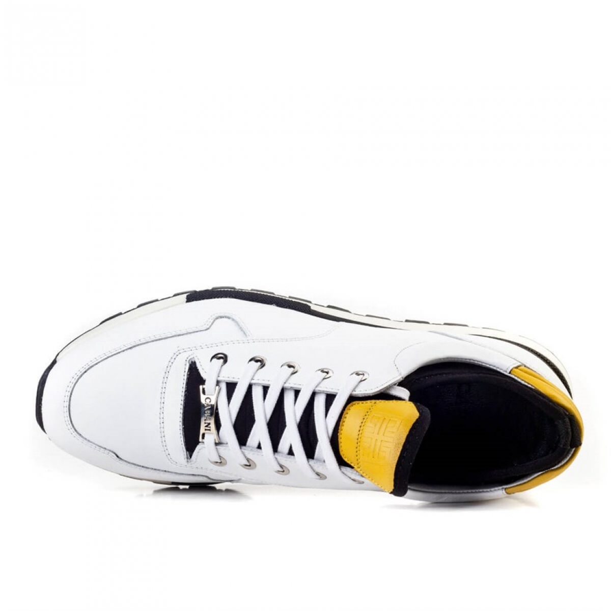 Flo Hakiki Deri Beyaz Bağcıklı Erkek Spor Ayakkabı. 8