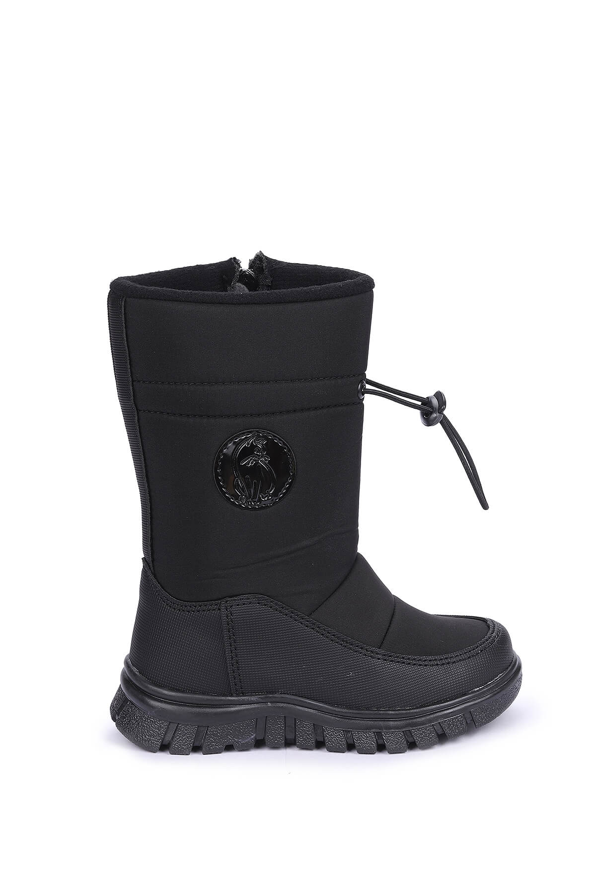 Nuh Fermuarlı Kız Çocuk Kar Botu Ayakkabı SİYAH - Görsel 2