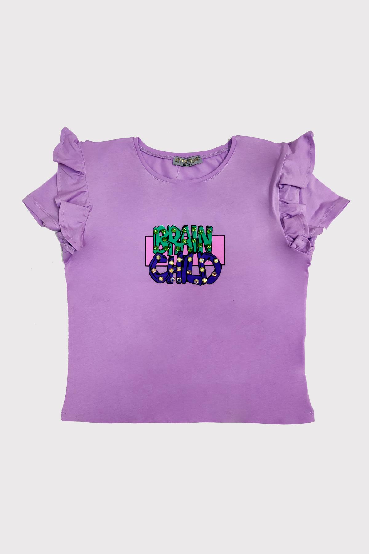 Kız Çocuk Brain Child Aksesuarlı T-Shirt