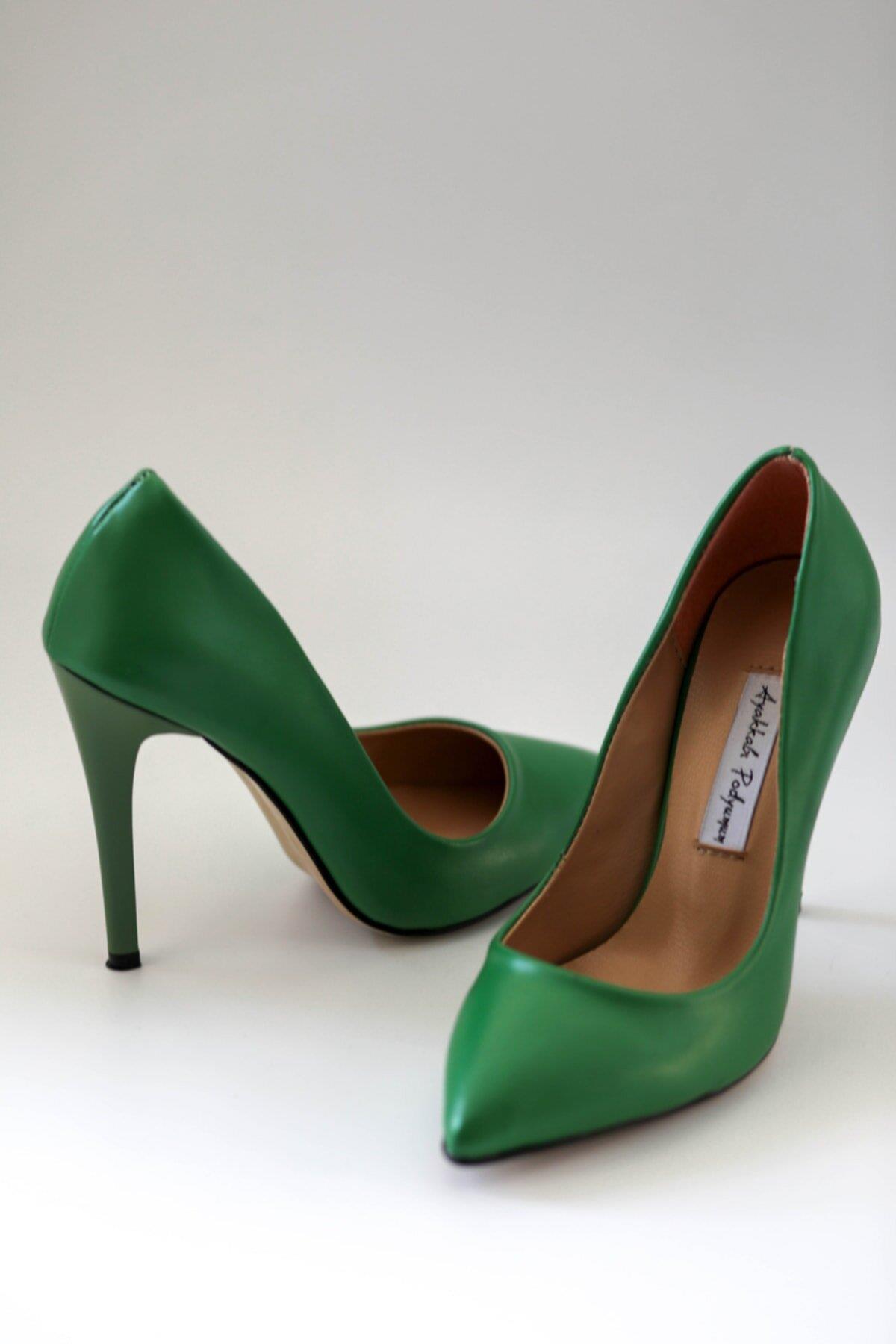 Kadın Klasik İnce Yüksek Topuk Stiletto Ayakkabı - Görsel 4