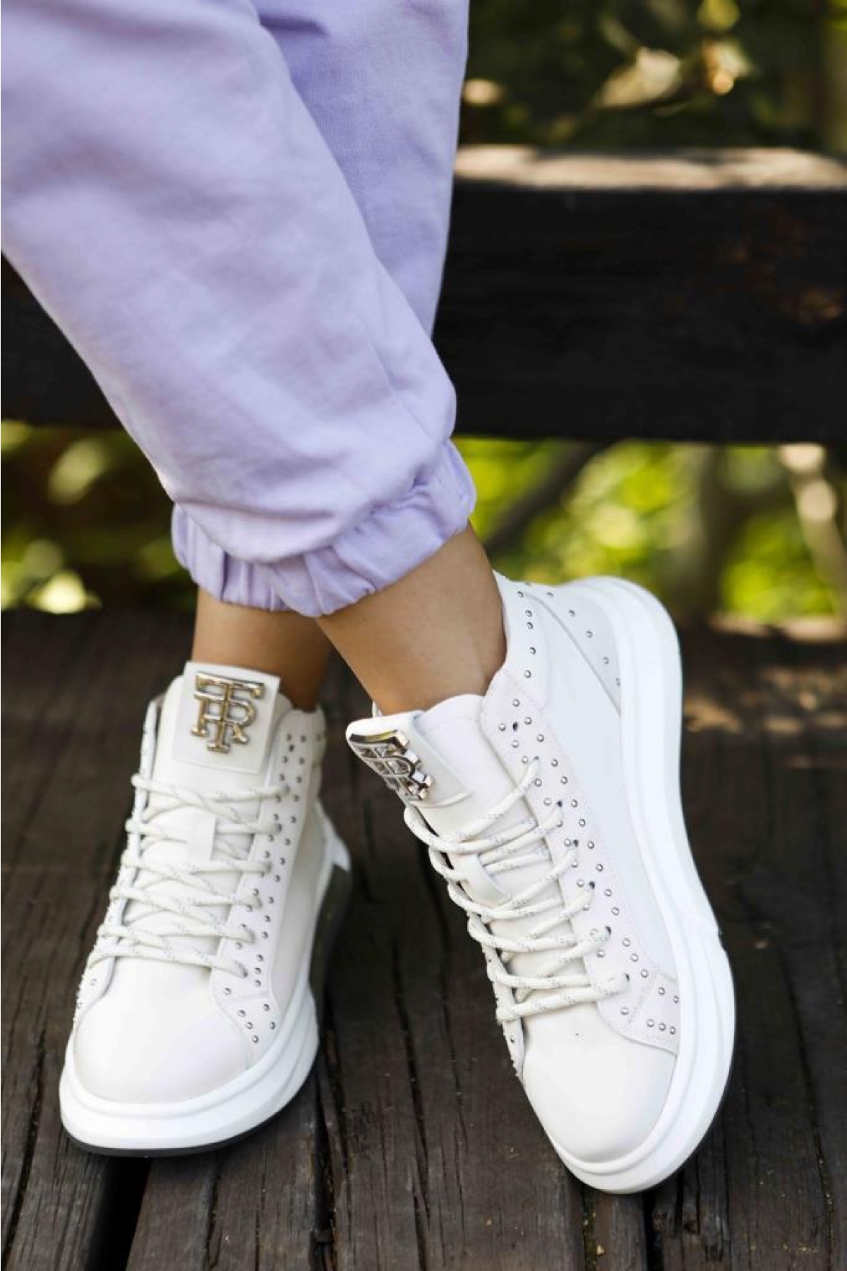 20K329-1 Yüksek Taban Bayan Spor Bot - Görsel 3