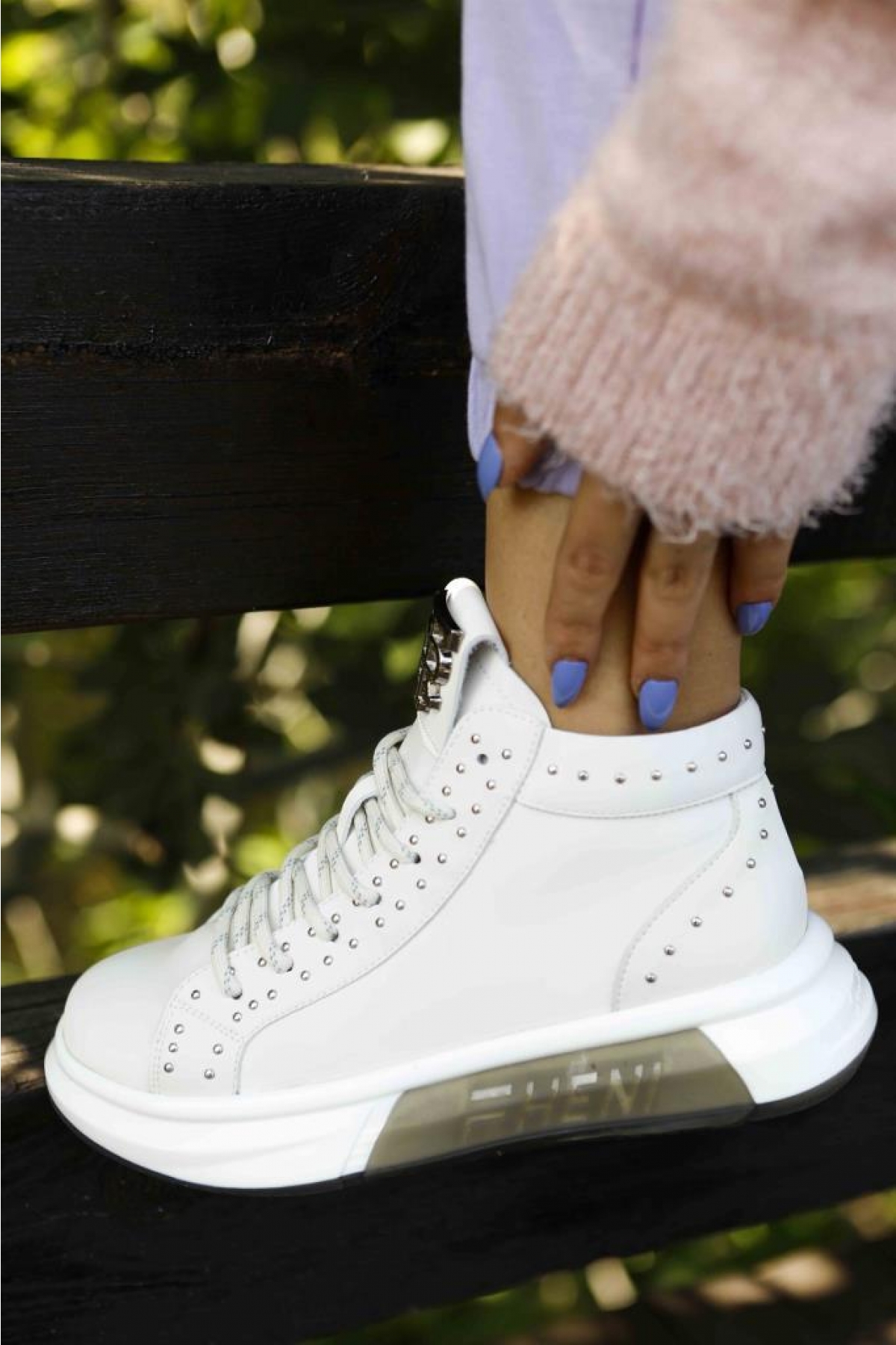 20K329-1 Yüksek Taban Bayan Spor Bot - Görsel 4