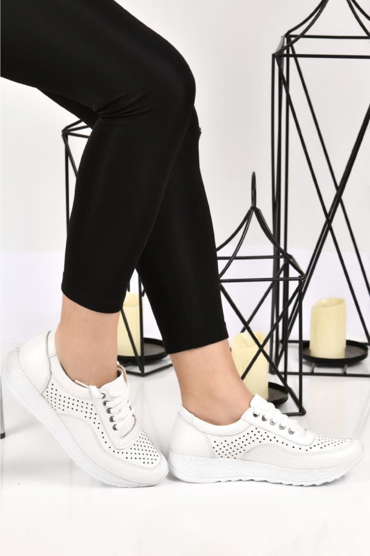 Scavia 02141 Orto Pedik Kadın Günlük Deri Ayakkabı - Görsel 2