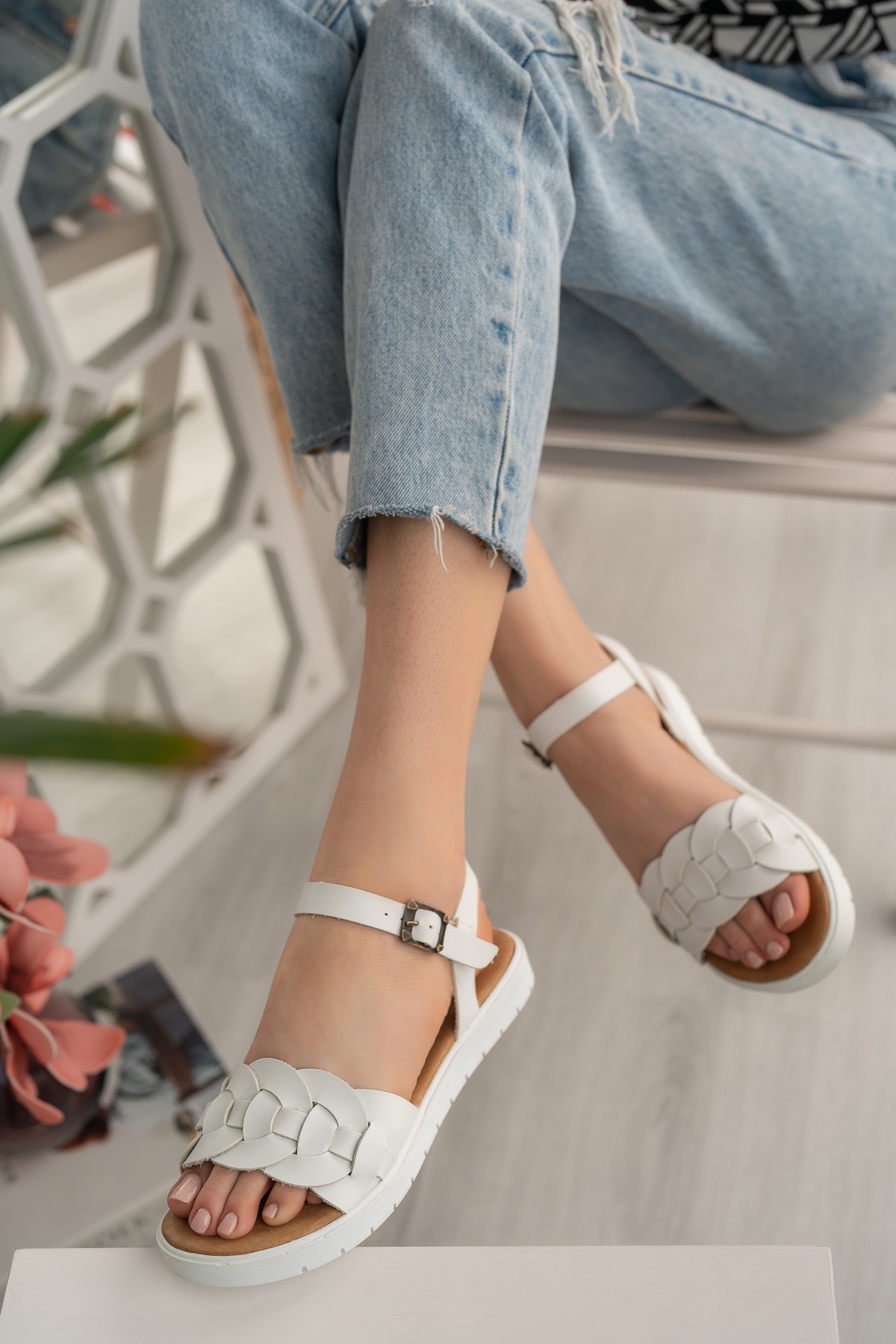 Flowers Anatomik Günlük Kadın Sandalet - Görsel 2