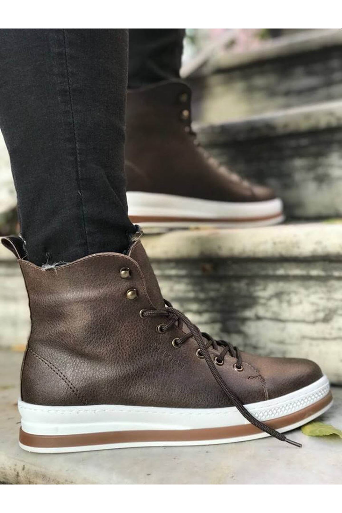 CH055 CBT Between Erkek Bot KAHVE - Görsel 4