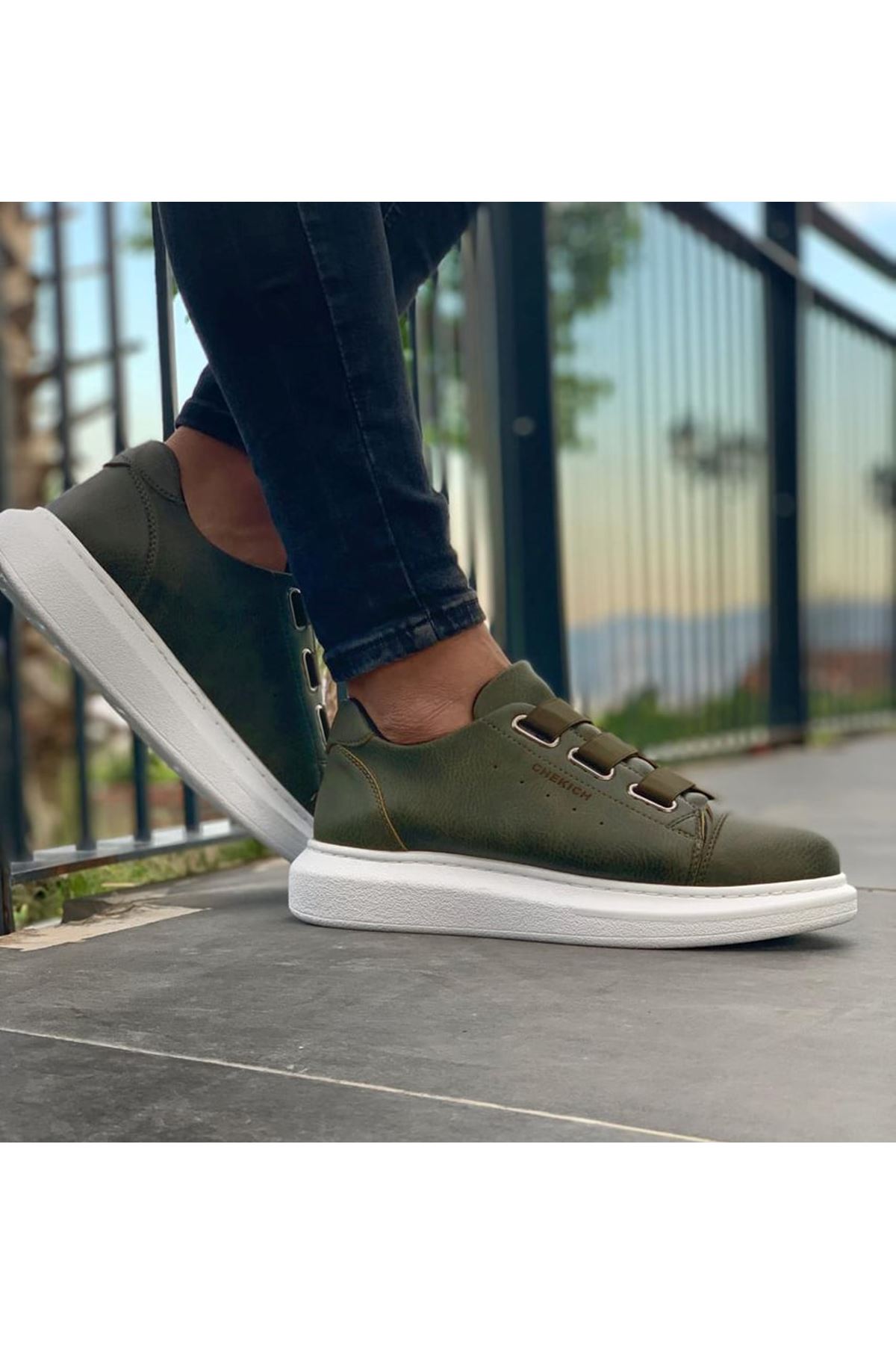 CH253 CBT Mirror Non Erkek Ayakkabı HAKI - Görsel 3