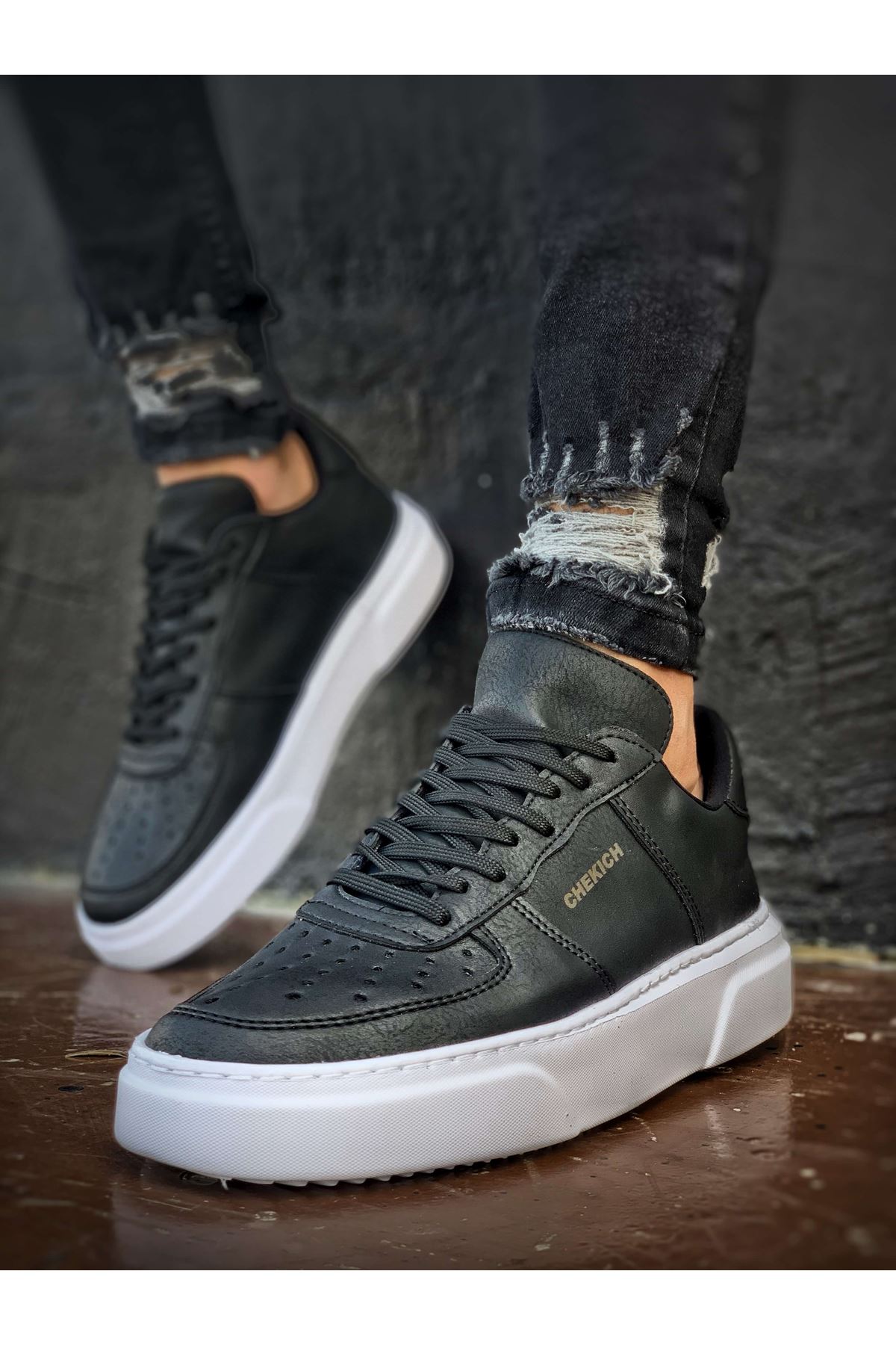 CH087 CBT Kenton Erkek Ayakkabı SIYAH/SIYAH - Görsel 4
