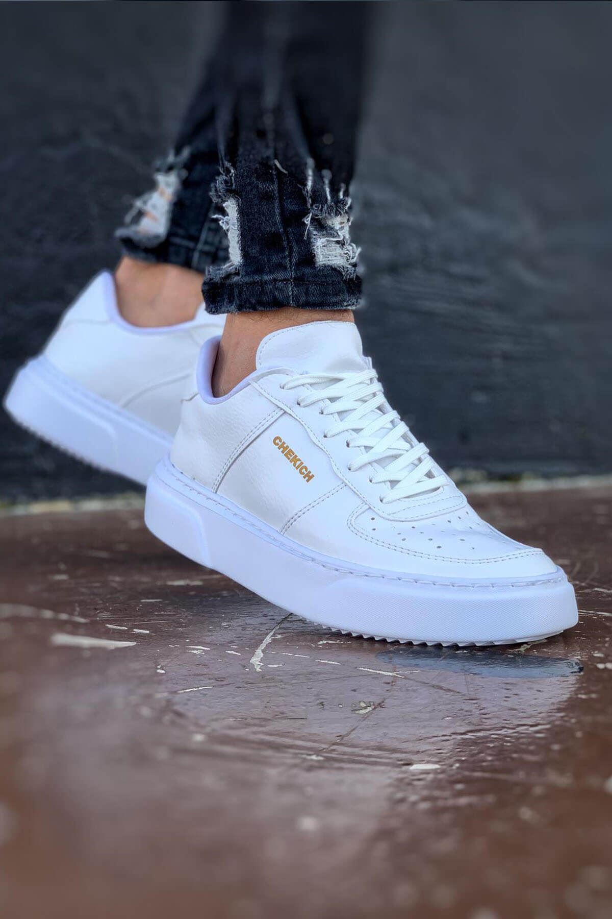 CH087 CBT Kenton Erkek Ayakkabı BEYAZ / BEYAZ - Görsel 4