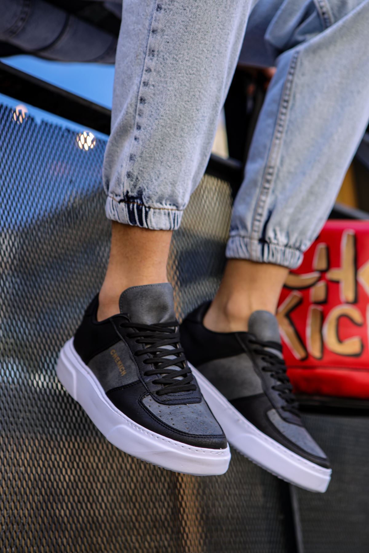 CH087 CBT Kenton Erkek Ayakkabı SIYAH/SIYAH - Görsel 5