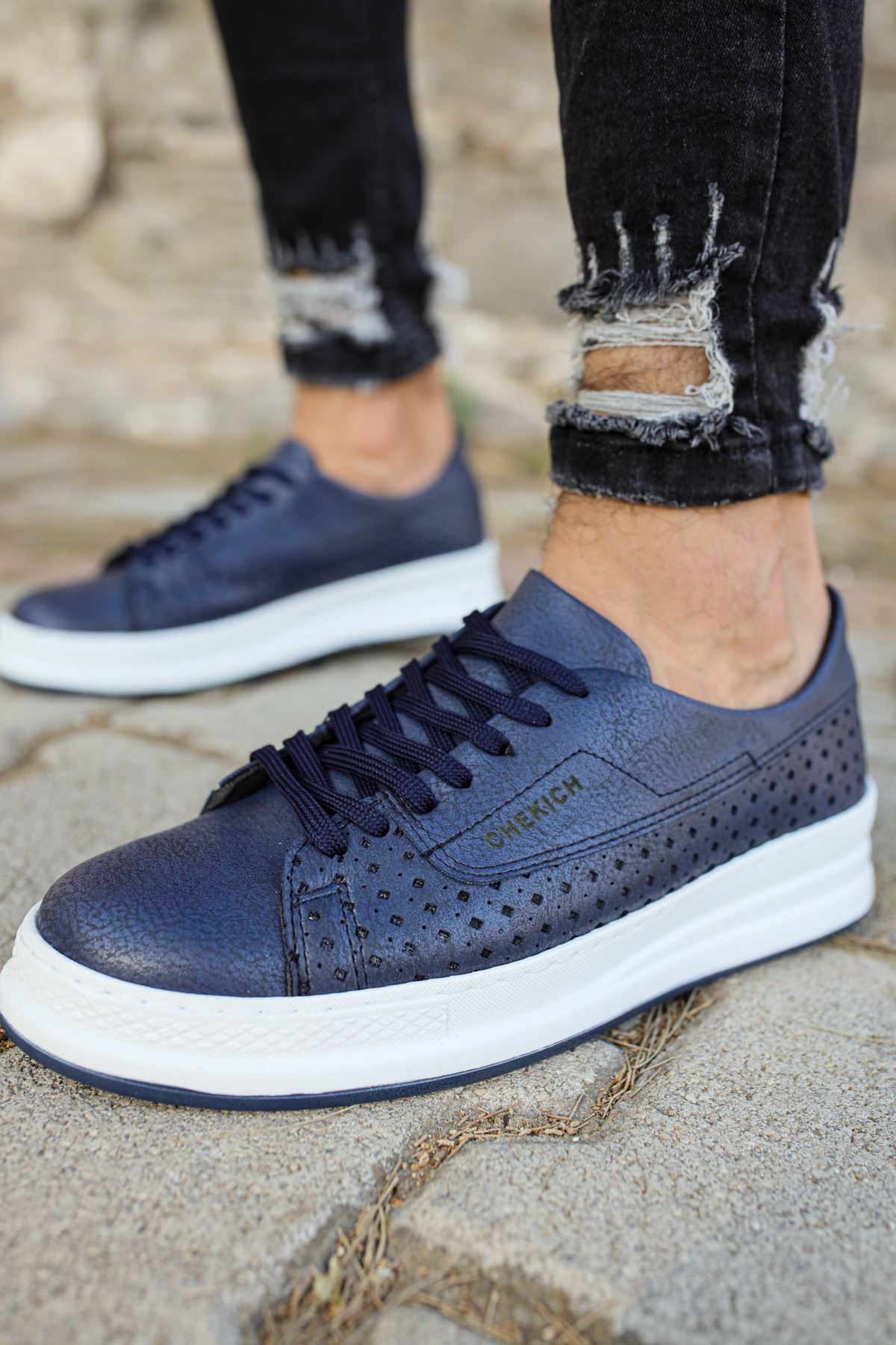 CH043 CBT Cowien Erkek Ayakkabi LACIVERT - Görsel 2