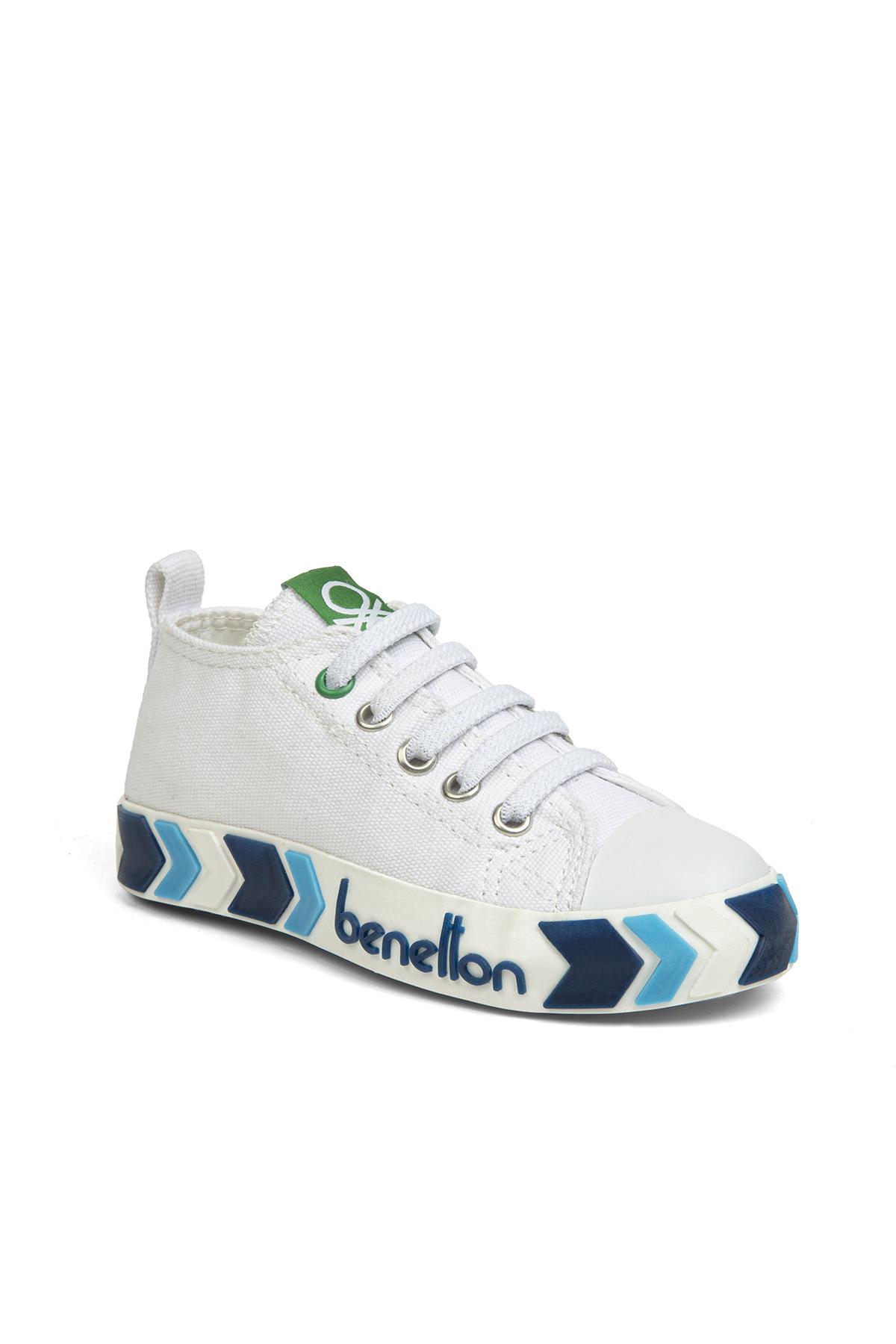 ® | BN-30643 - 3394 Beyaz Lacivert - Çocuk Spor Ayakkabı - Görsel 3