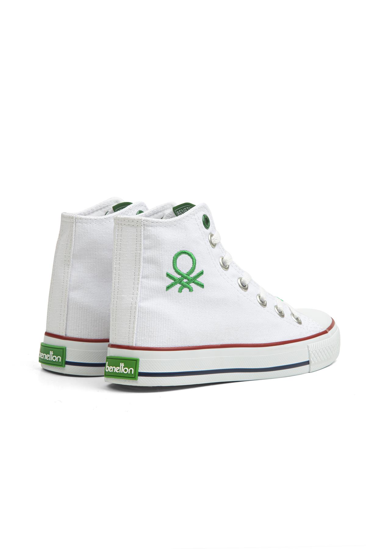 Benetton Benetton ® | BN-30686-3374 Beyaz - Çocuk Spor Ayakkabı Sneaker | Flo Beyaz - 4. görsel