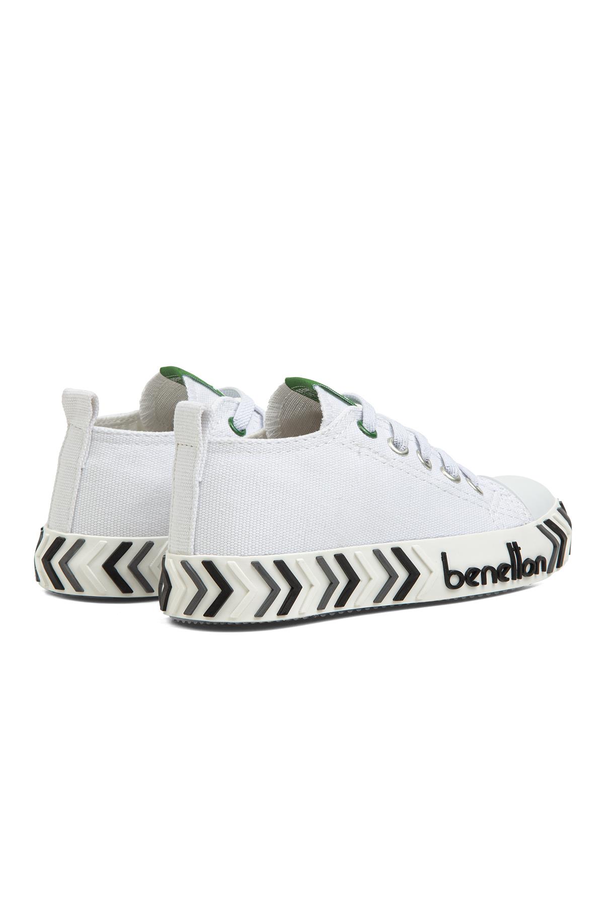 ® | BN-30640 - 3394 Beyaz Siyah - Çocuk Spor Ayakkabı - Görsel 4