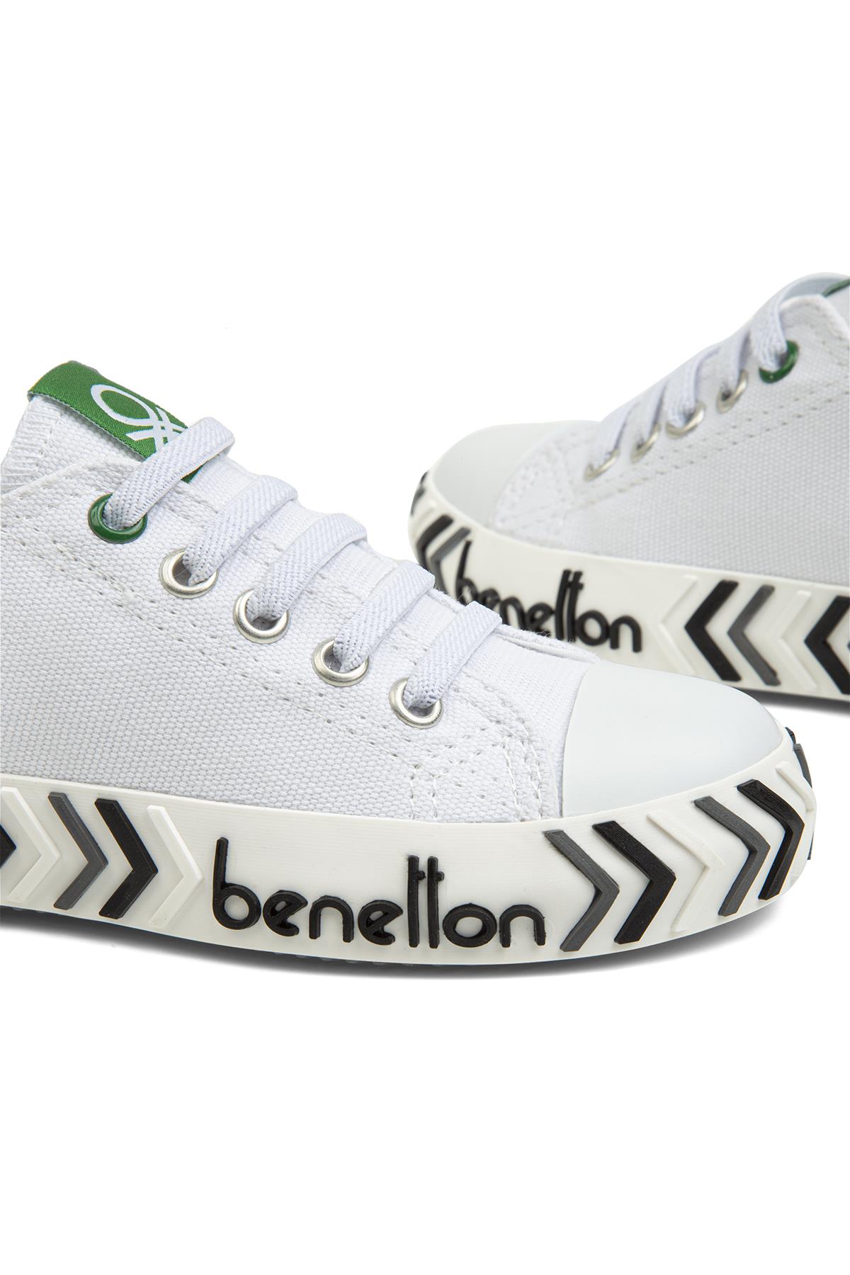 ® | BN-30640 - 3394 Beyaz Siyah - Çocuk Spor Ayakkabı - Görsel 6