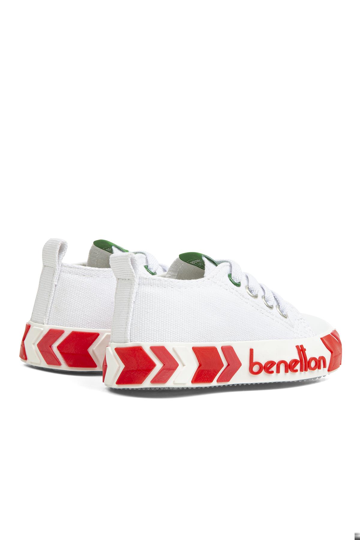 ® | BN-30642 - 3394 Beyaz Fuşya - Çocuk Spor Ayakkabı - Görsel 4