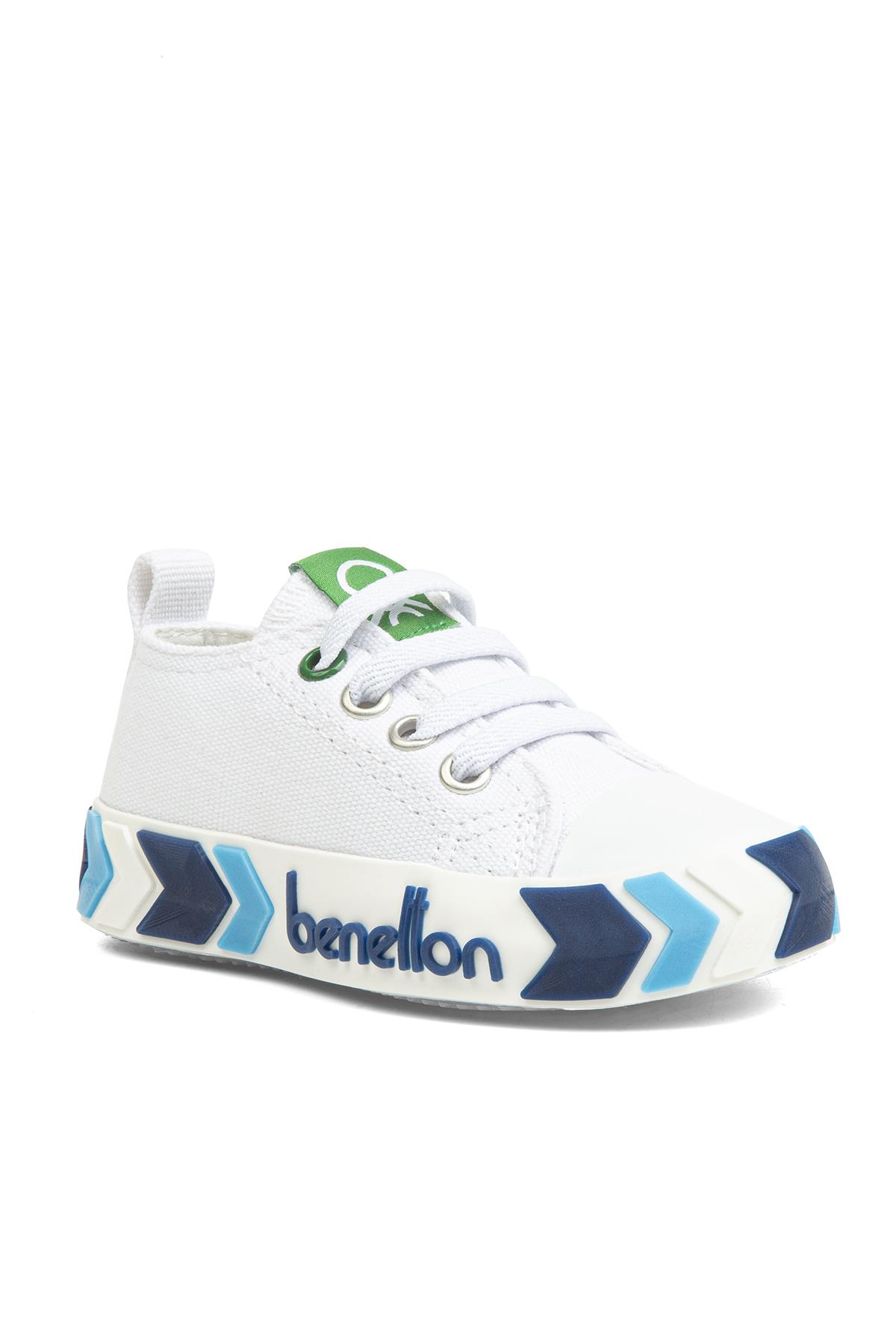 ® | BN-30642 - 3394 Beyaz Lacivert - Çocuk Spor Ayakkabı - Görsel 3