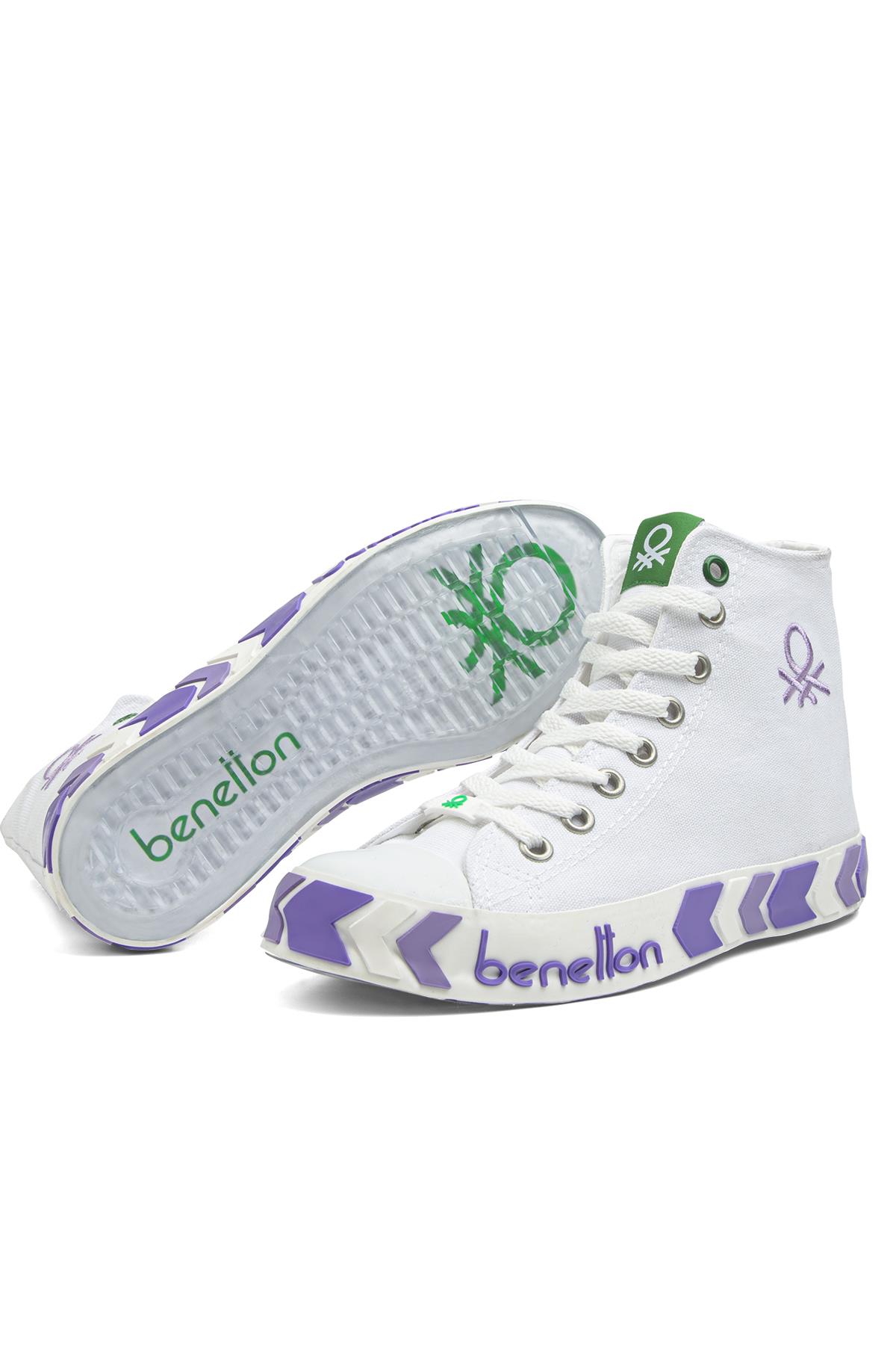 ® | BN-30634-3374 Beyaz Lila - Çocuk Spor Ayakkabı - Görsel 3